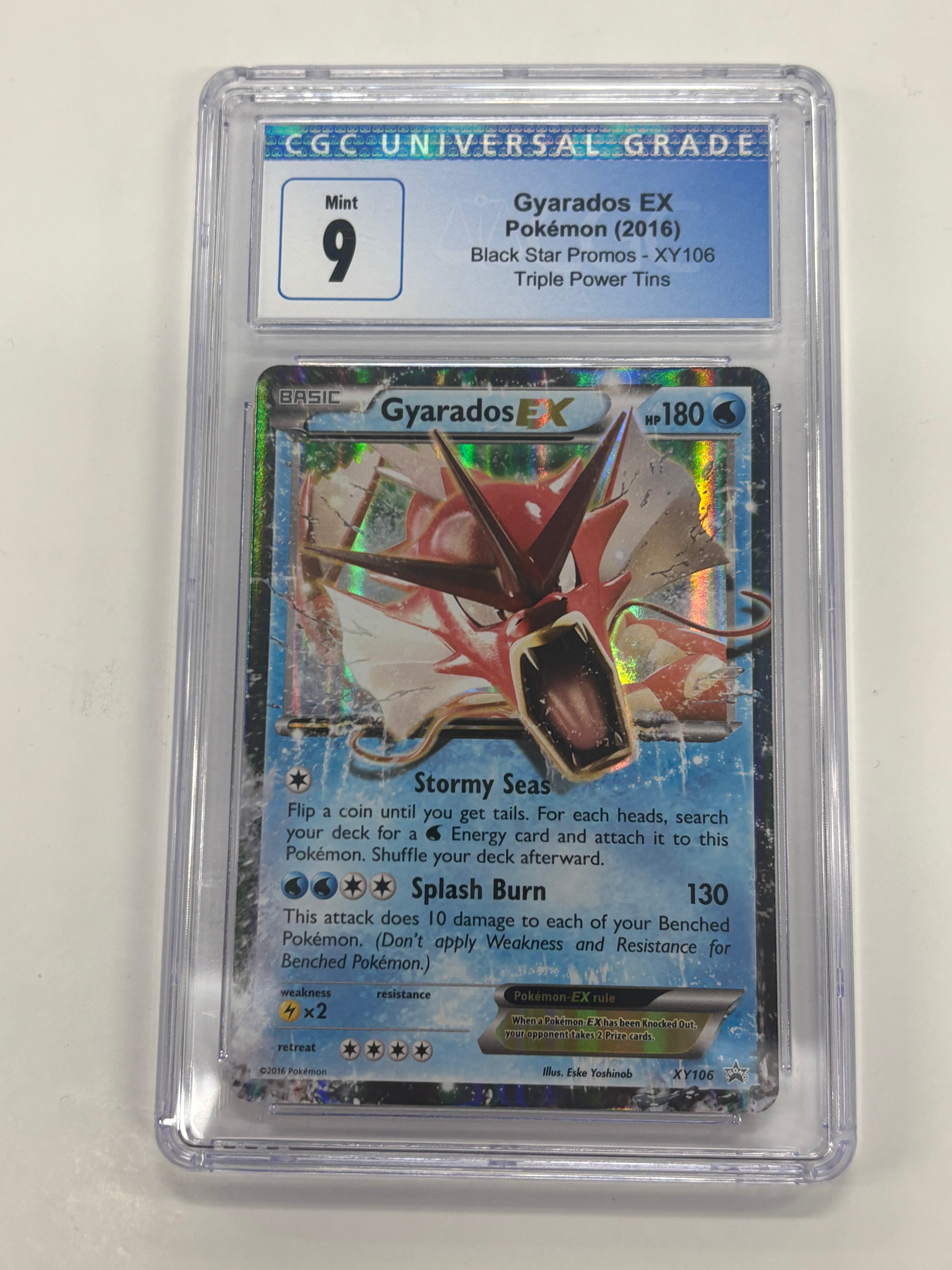 Pokémon TCG - CGC Mint 9 Triple Power Tins Black Star Promo Gyarados EX XY106