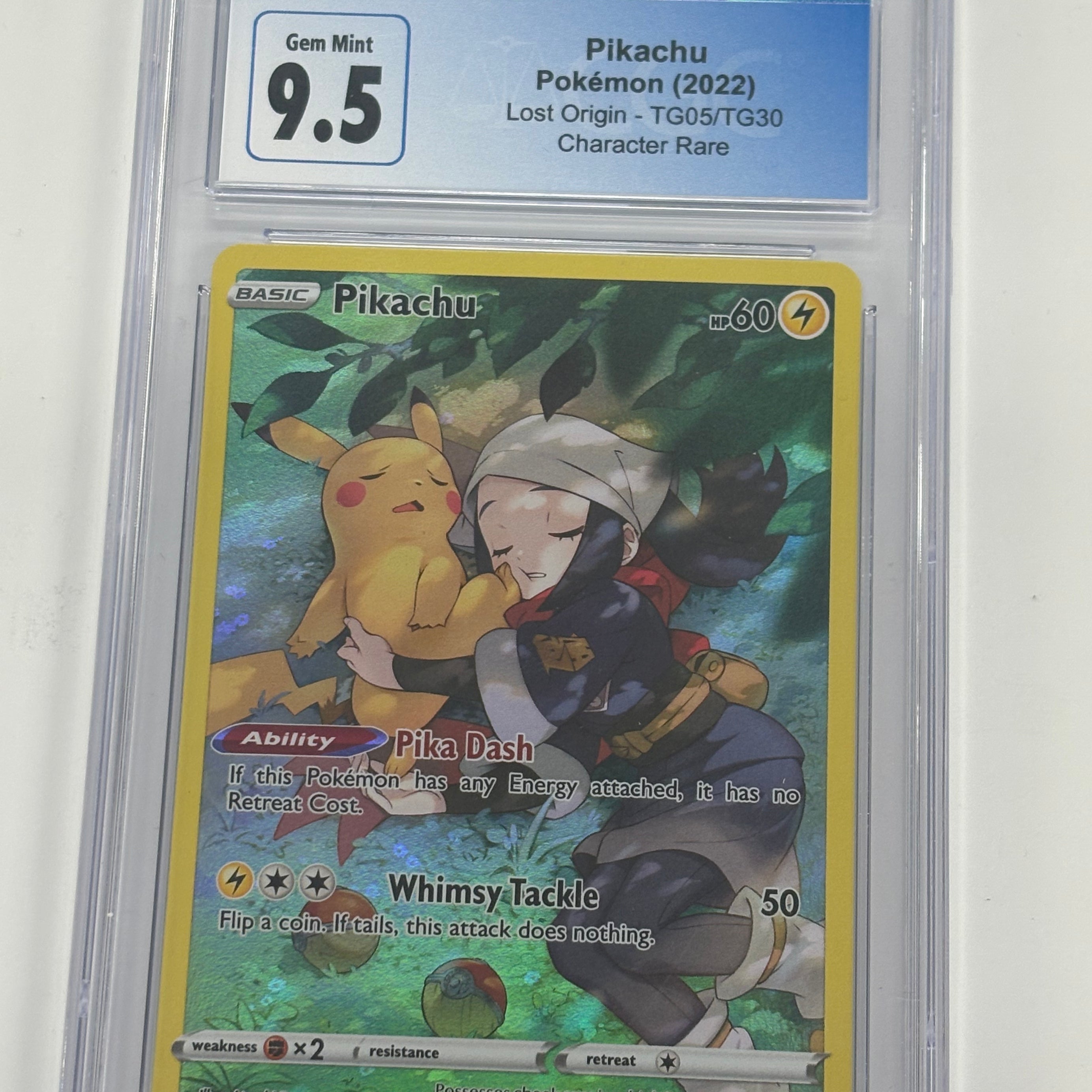 Pokémon TCG - CGC Gem Mint 9.5 Lost Origin Pikachu TG05/TG30 Character Rare