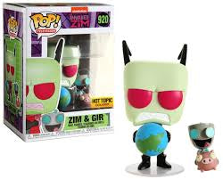 Funko Pop! Animation Nickelodeon Invader Zim Zim & Gir Hot Topic Exclusive #920
