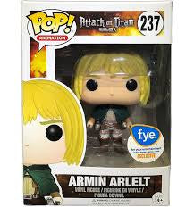 DMG Funko Pop! Animation Attack on Titan Armin Arlelt FYE Exclusive #237