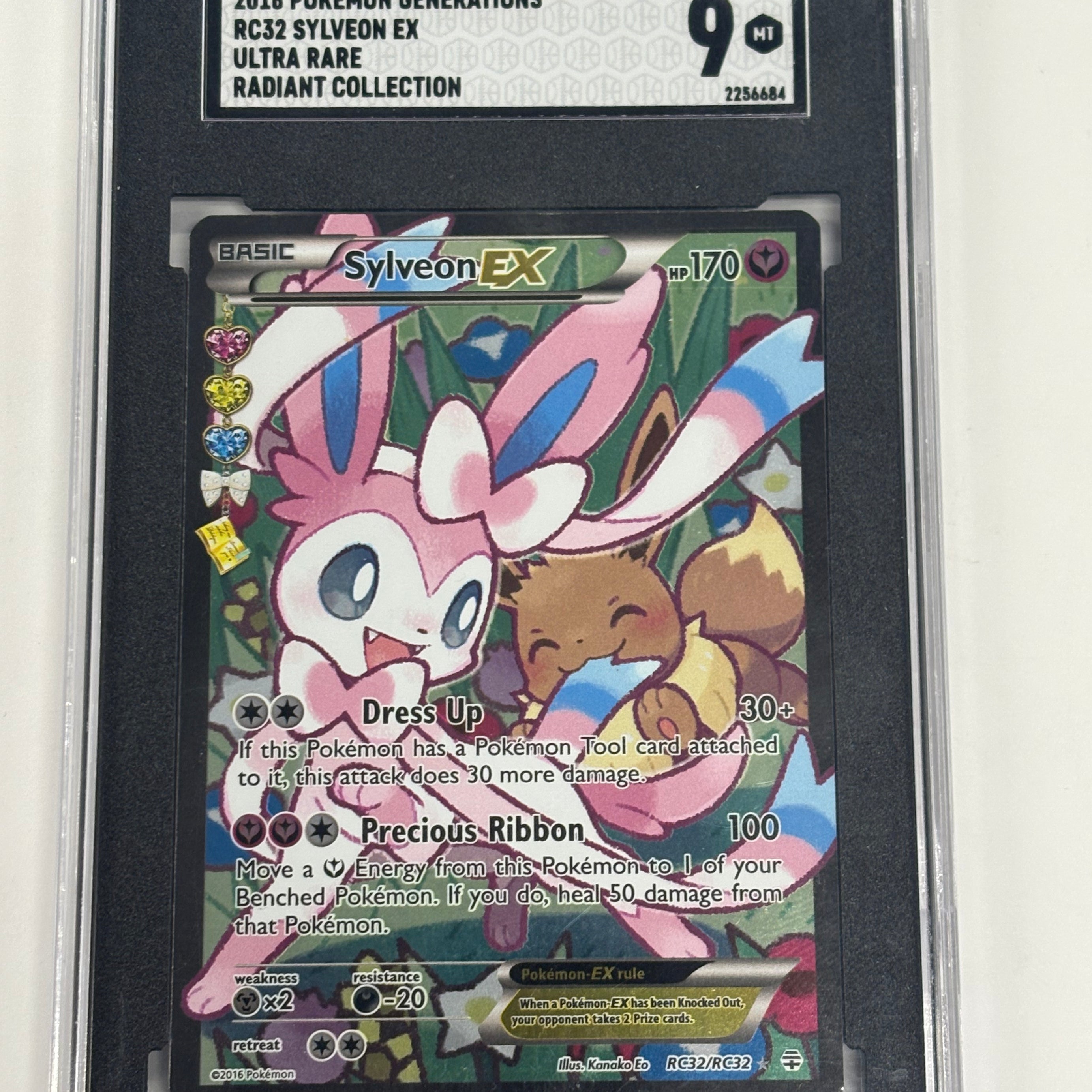 Pokémon TCG - SGC MT 9 Generations Sylveon EX RC32/RC32 Ultra Rare Radiant Collection