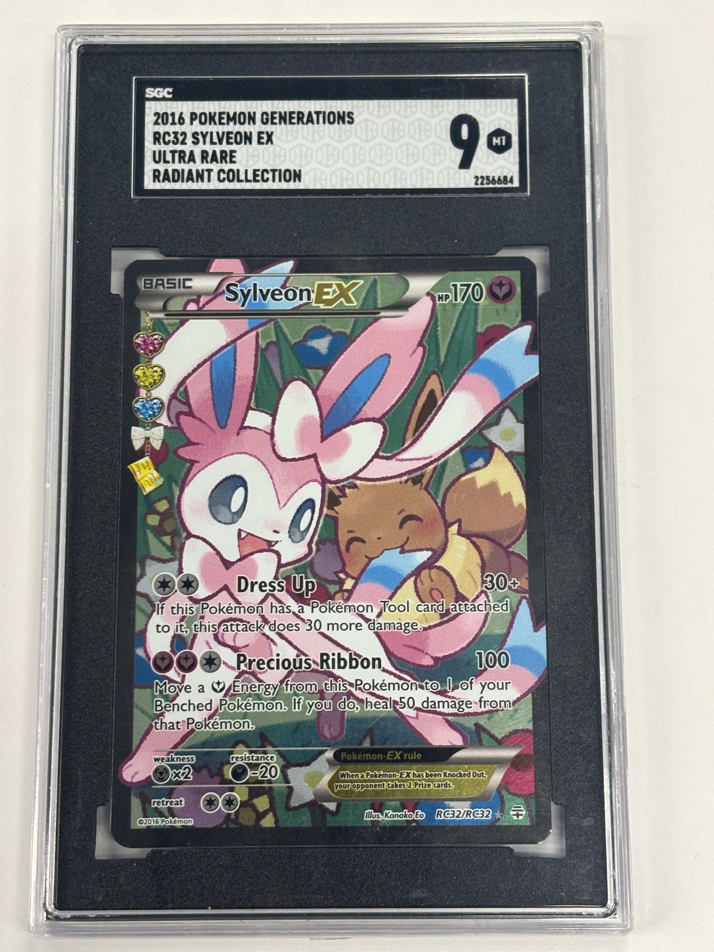 Pokémon TCG - SGC MT 9 Generations Sylveon EX RC32/RC32 Ultra Rare Radiant Collection