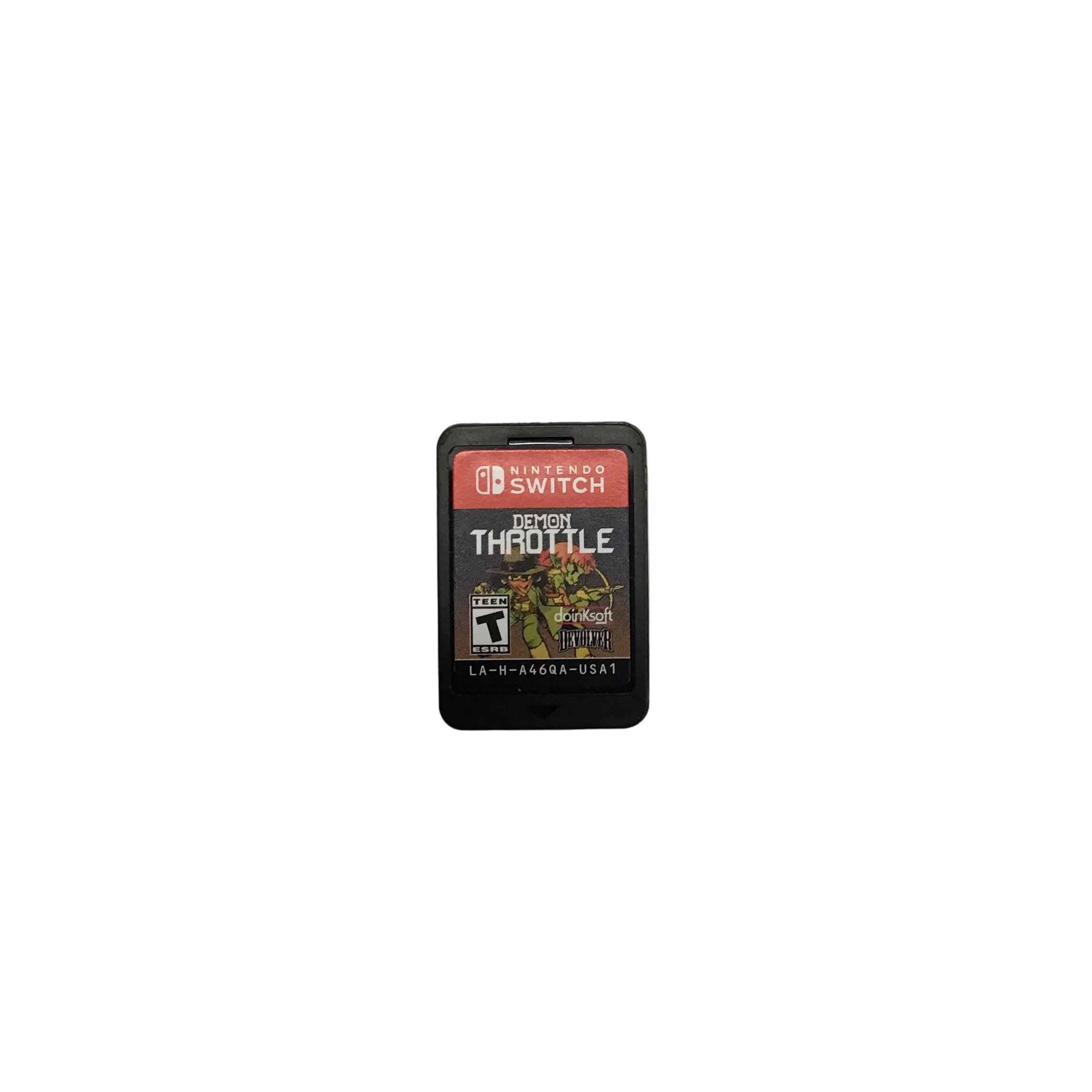 Loose Nintendo Switch Demon Throttle Game Cartridge
