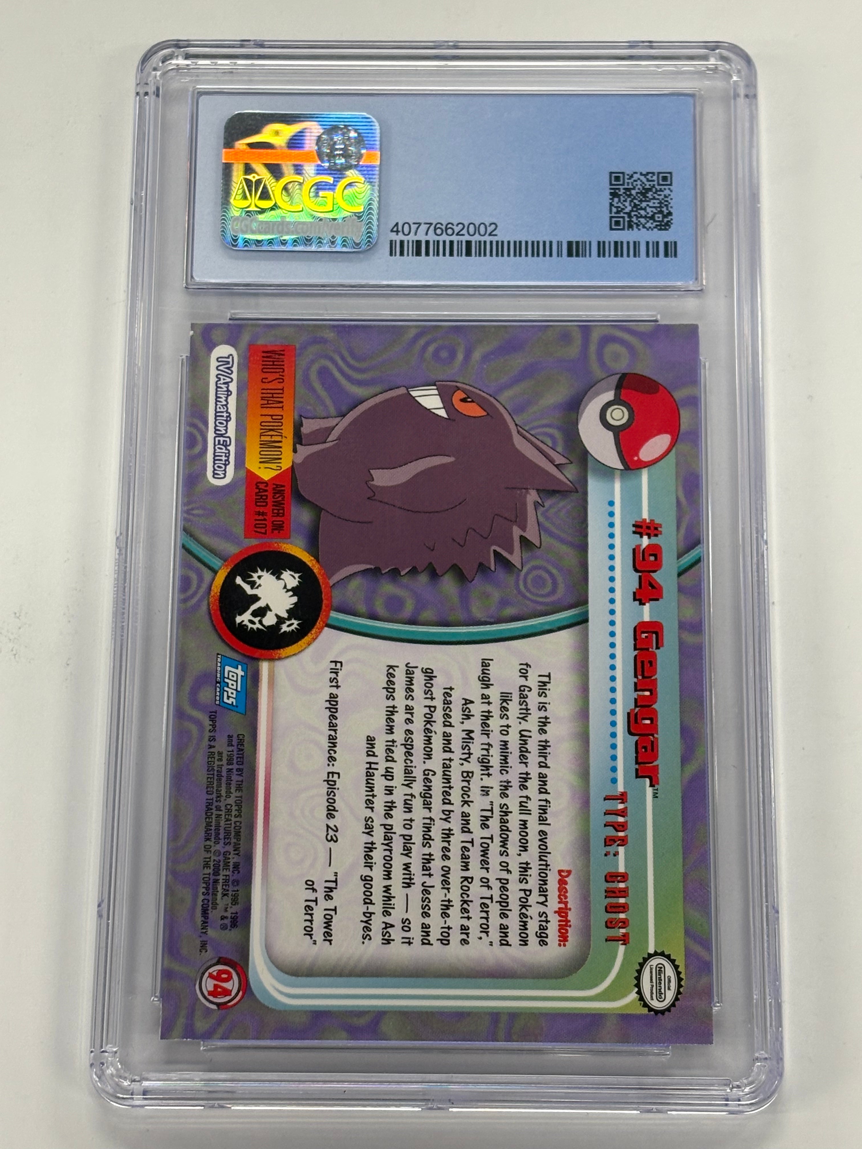 Pokémon TCG - CGC NM/MINT+ 8.5 Topps Series 2 Gengar #94