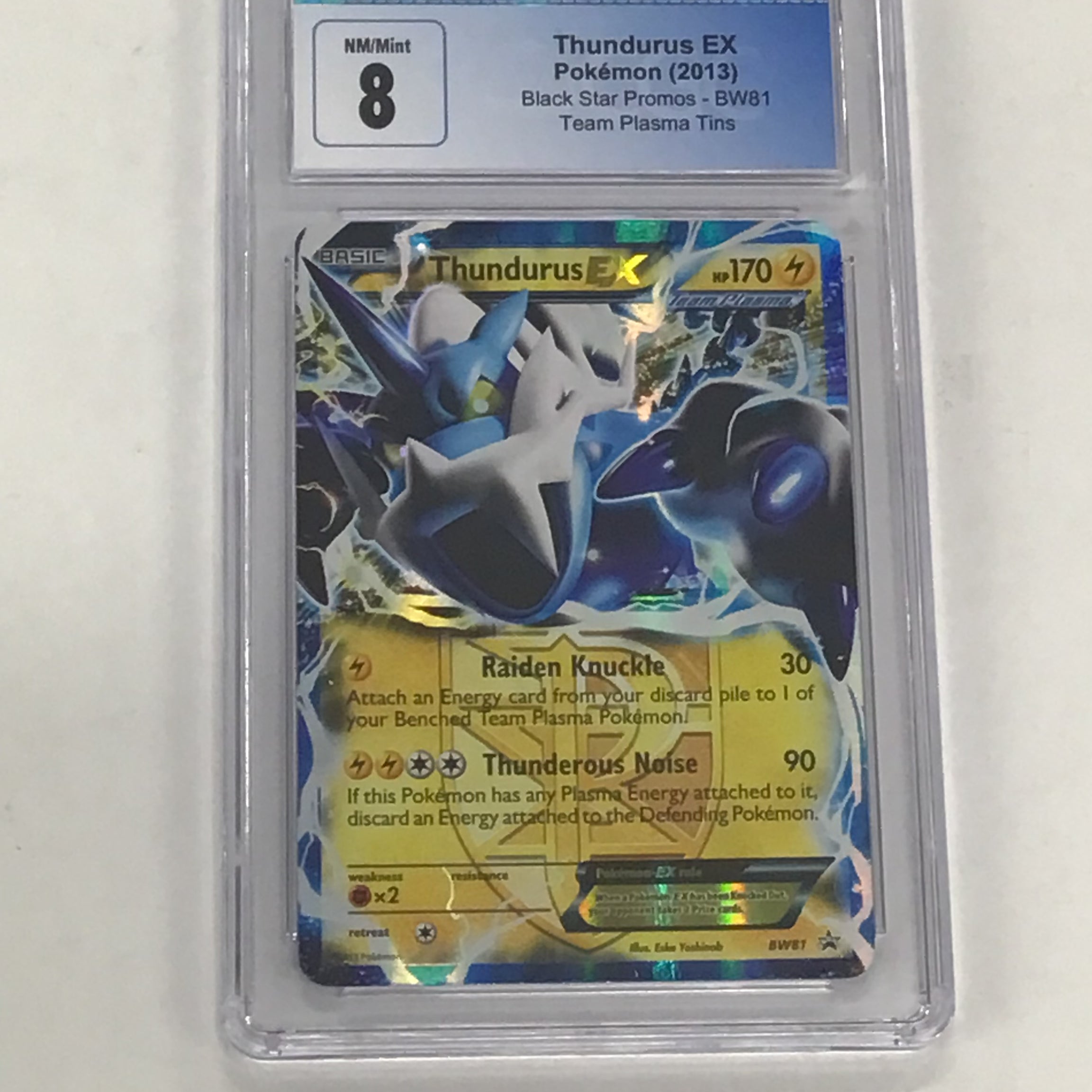 Pokémon TCG - CGC NM/Mint 8 Team Plasma Tins Black Star Promos Thunderous EX BW81