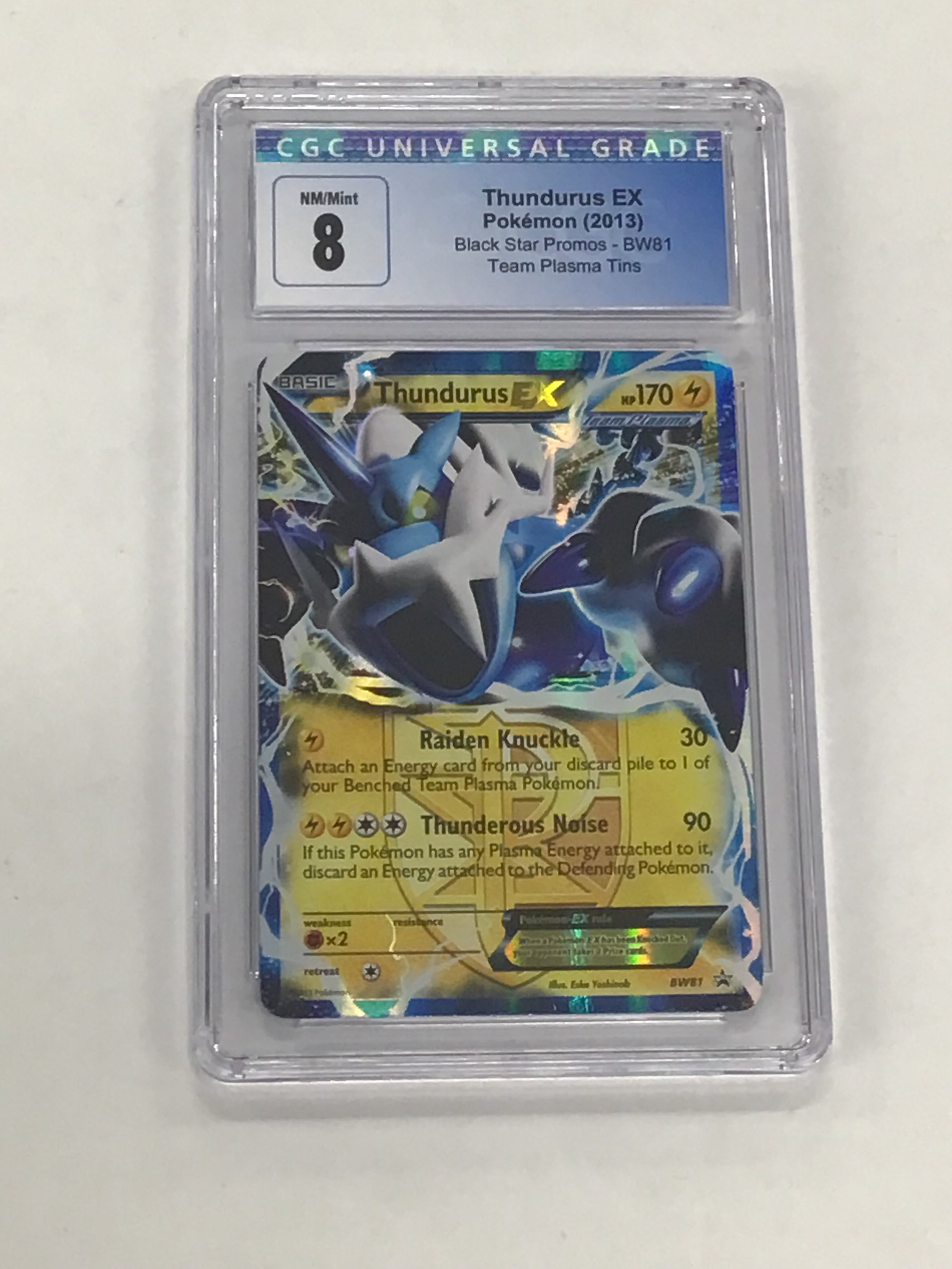 Pokémon TCG - CGC NM/Mint 8 Team Plasma Tins Black Star Promos Thunderous EX BW81