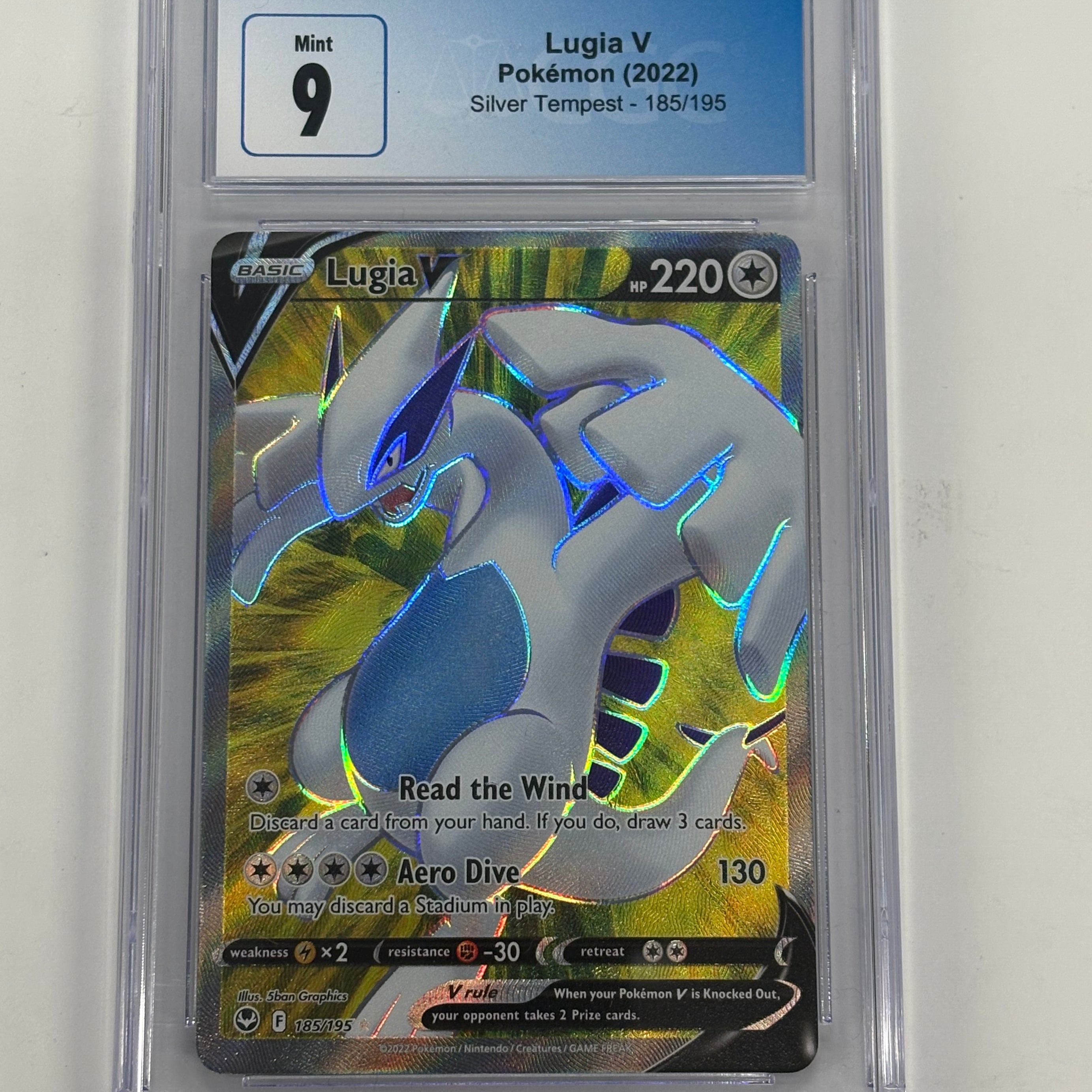 Pokémon TCG - CGC Mint 9 Silver Tempest Lugia V 185/195 Ultra Rare