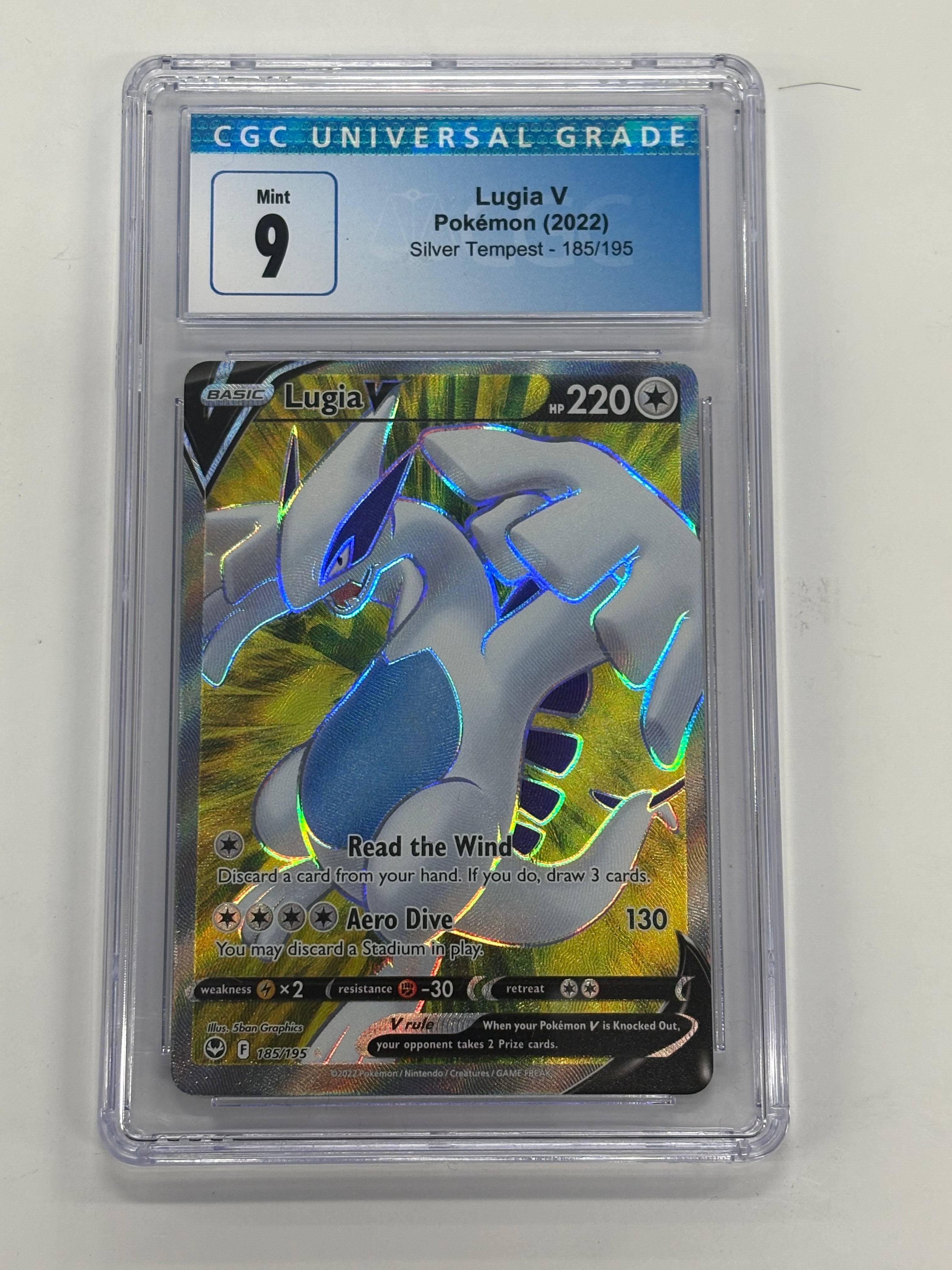Pokémon TCG - CGC Mint 9 Silver Tempest Lugia V 185/195 Ultra Rare