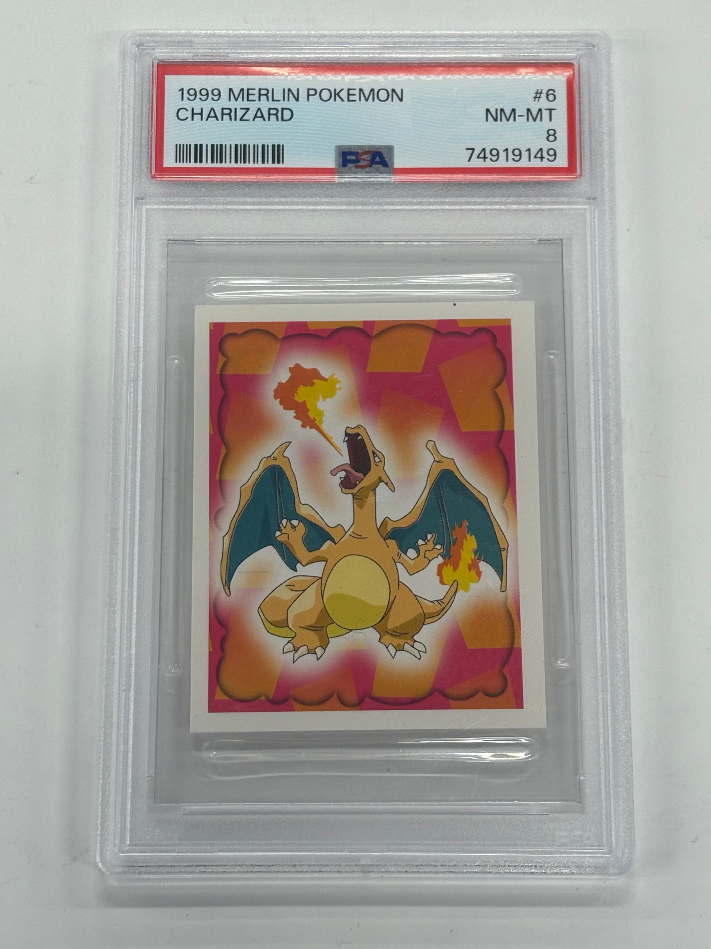 Pokémon TCG - PSA NM-MT 8 Merlin Pokémon Charizard #6