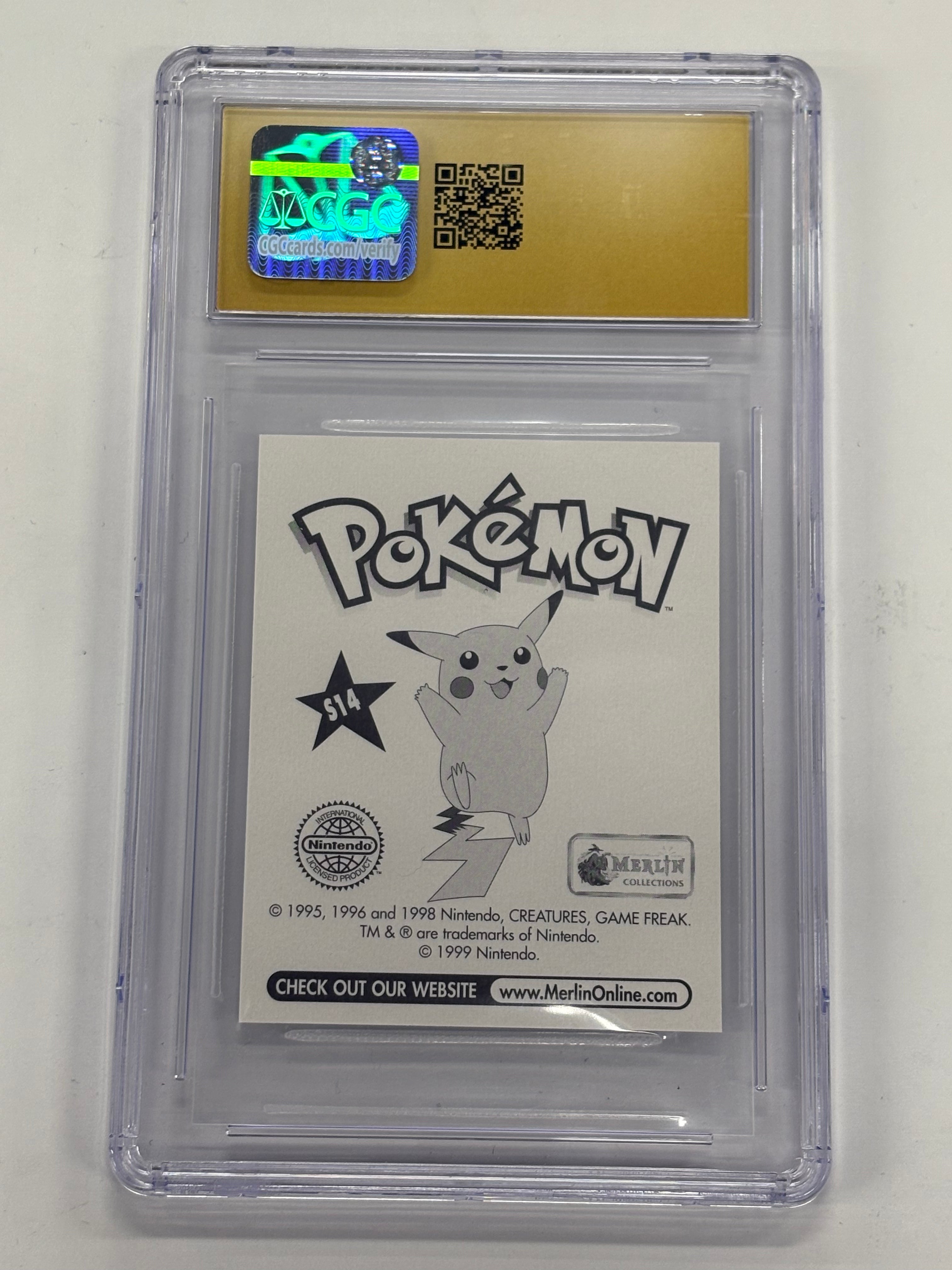 Pokémon TCG - CGC Pristine 10 Merlin Pokemon Stickers Series 1 Muk S14 Holographic