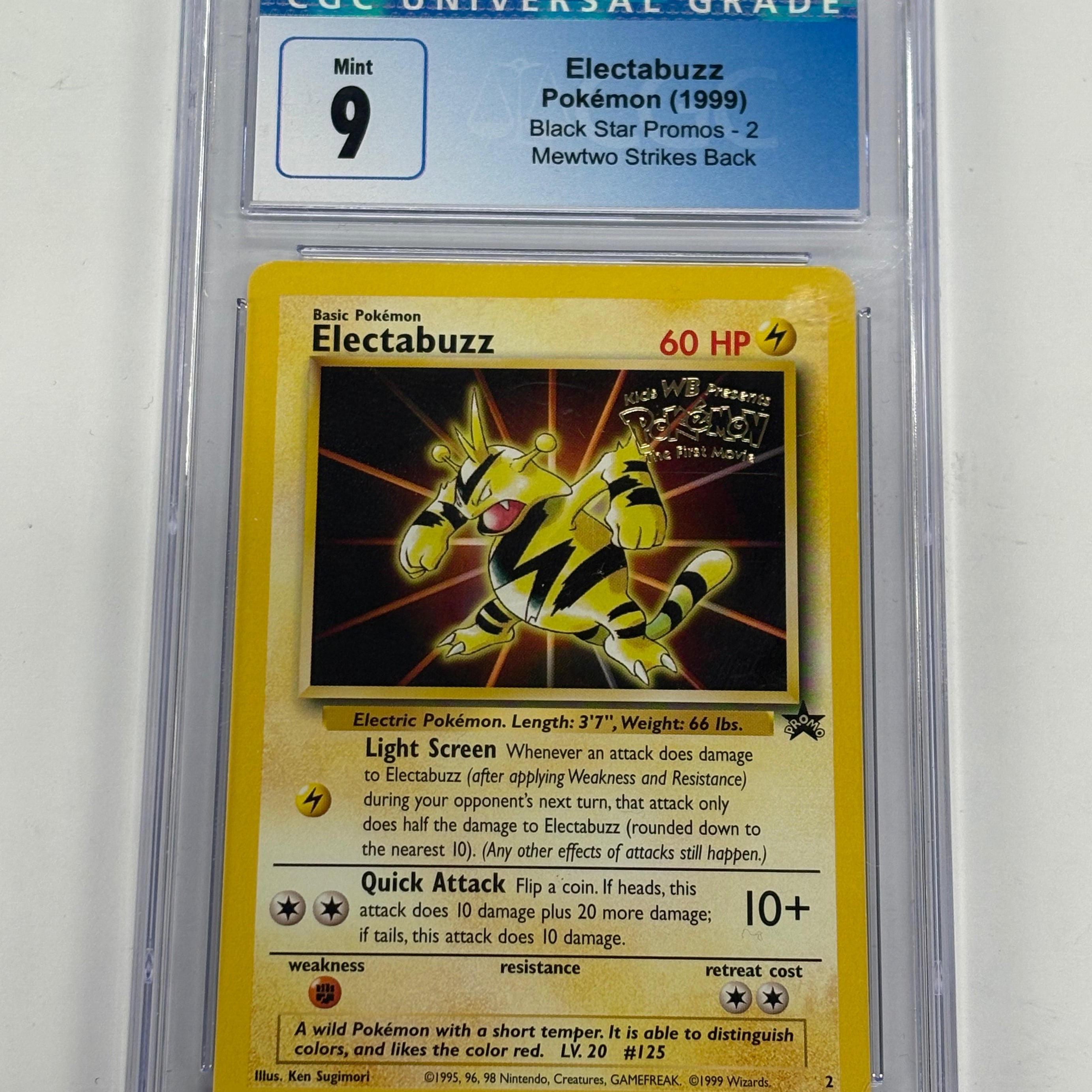 Pokémon TCG - CGC Mint 9 Mewtwo Strikes Back Black Star Promo Electabuzz #2