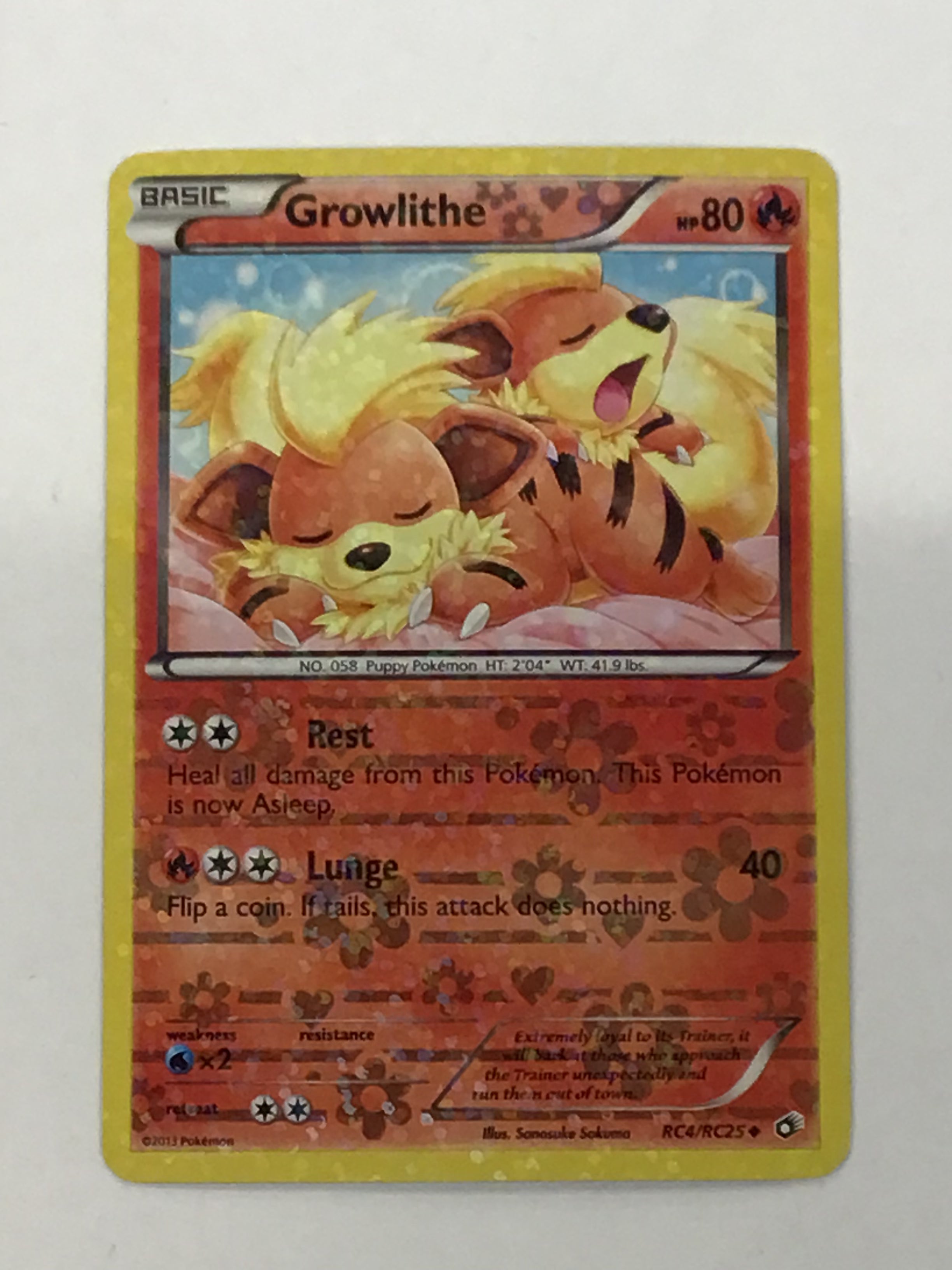 Pokémon TCG - Legendary Treasures: Radiant Collections Growlithe RC4/RC25 NM