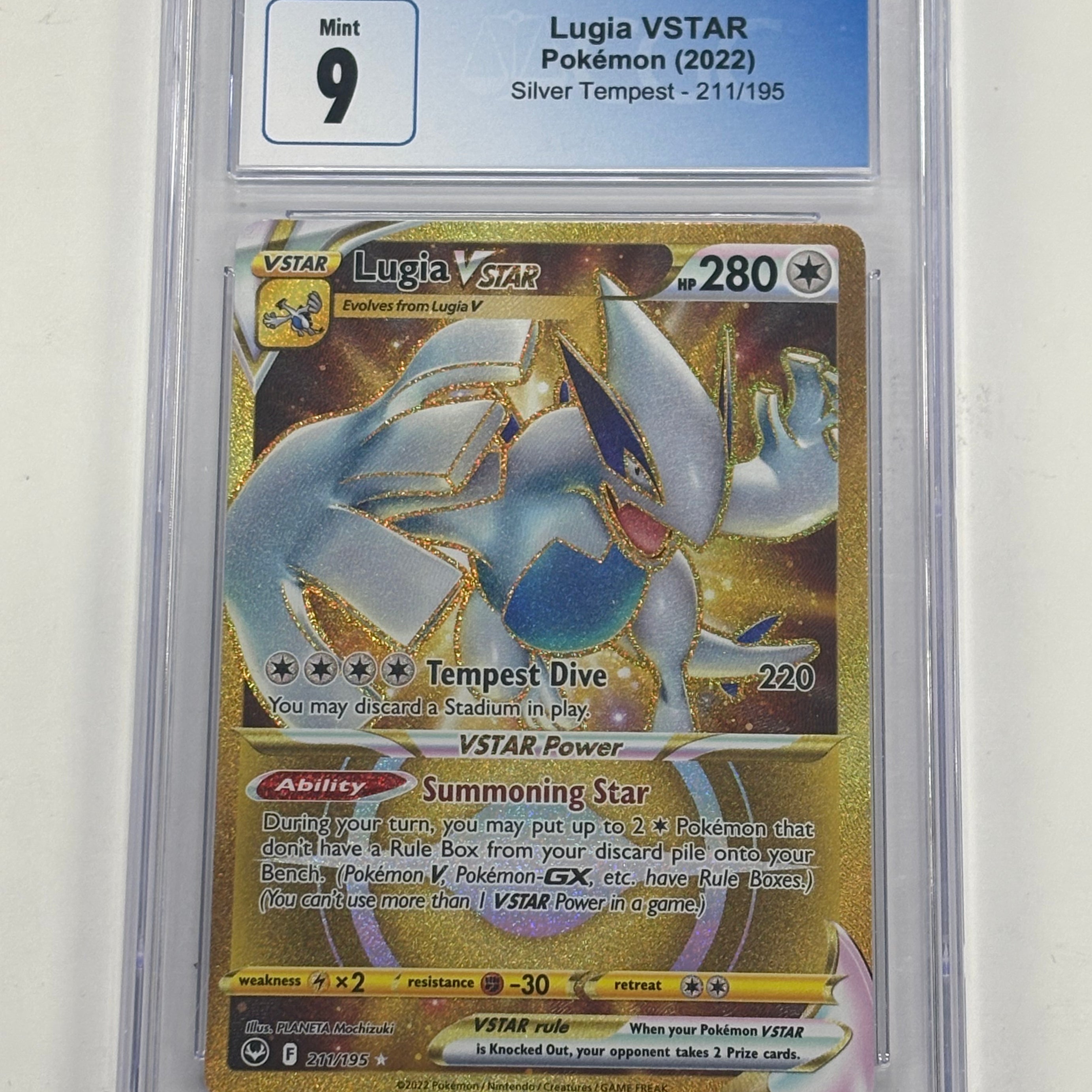 Pokémon TCG - CGC Mint 9 Silver Tempest Lugia V 211/195 Hyper Rare