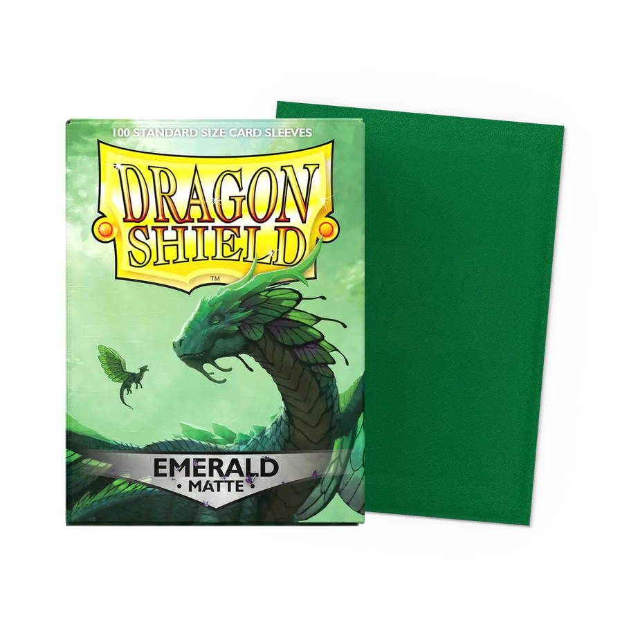 Dragon Shield: Standard Matte Sleeves Matte Emerald Count 100