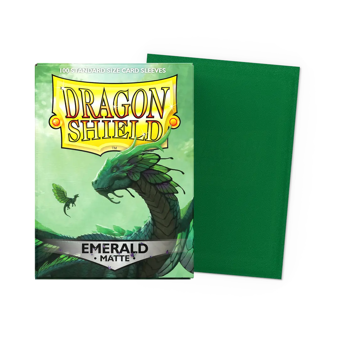 Dragon Shield: Standard Matte Sleeves Matte Emerald Count 100