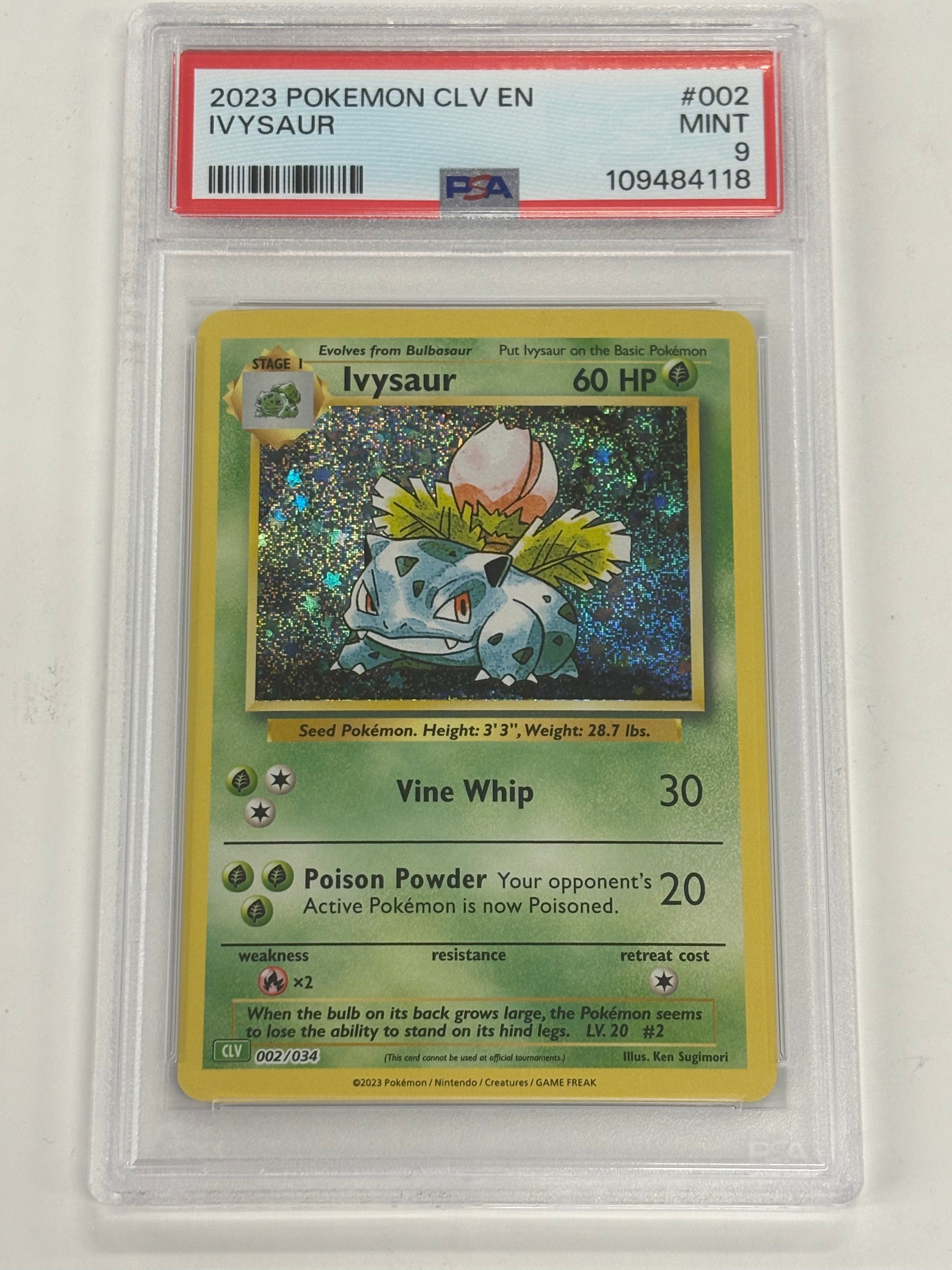 Pokémon TCG - PSA MINT 9 Pokémon TCG Classic Ivysaur 002/034 Holo