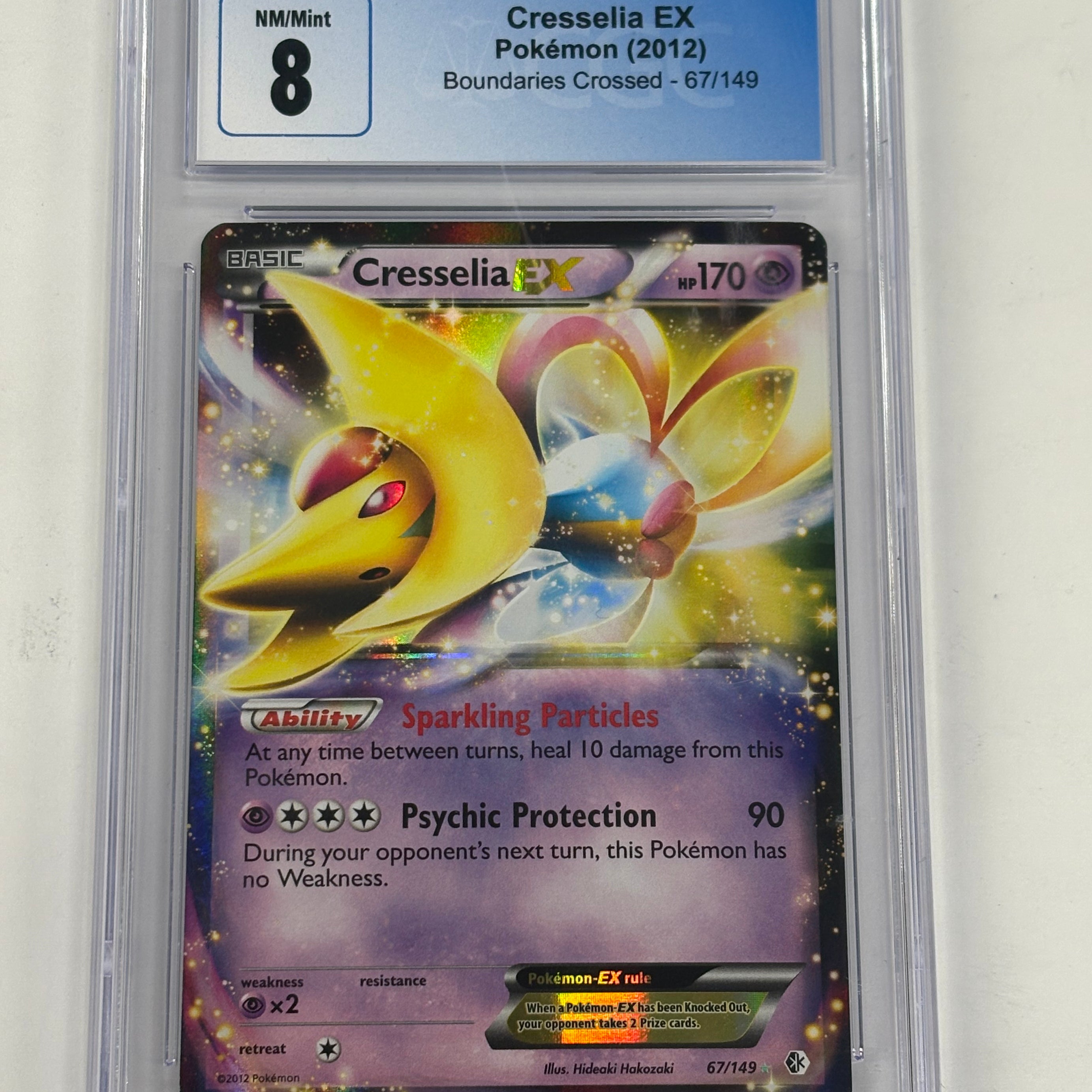 Pokémon TCG - CGC NM/Mint 8 Boundaries Crossed Cresselia EX 67/149