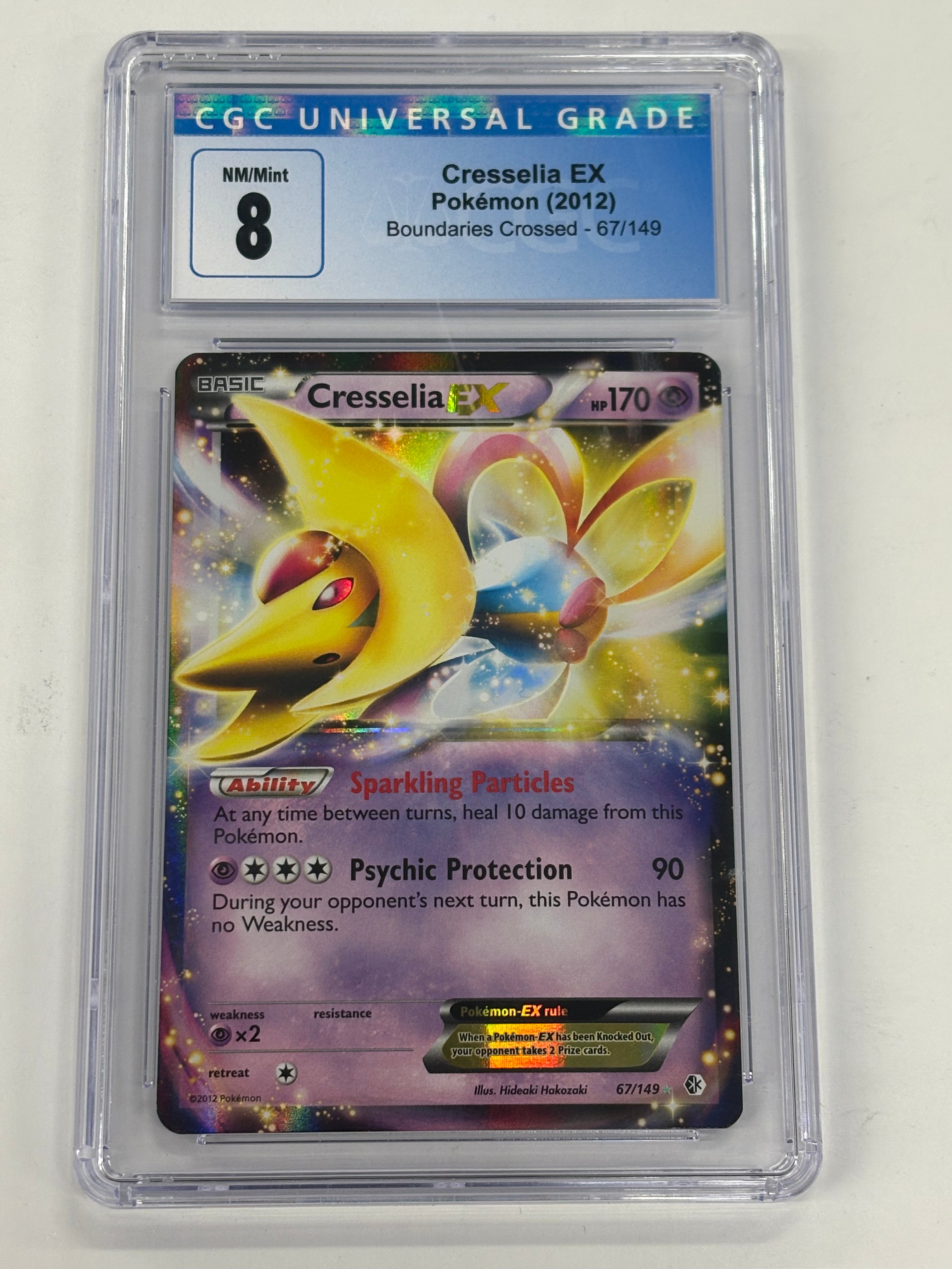 Pokémon TCG - CGC NM/Mint 8 Boundaries Crossed Cresselia EX 67/149