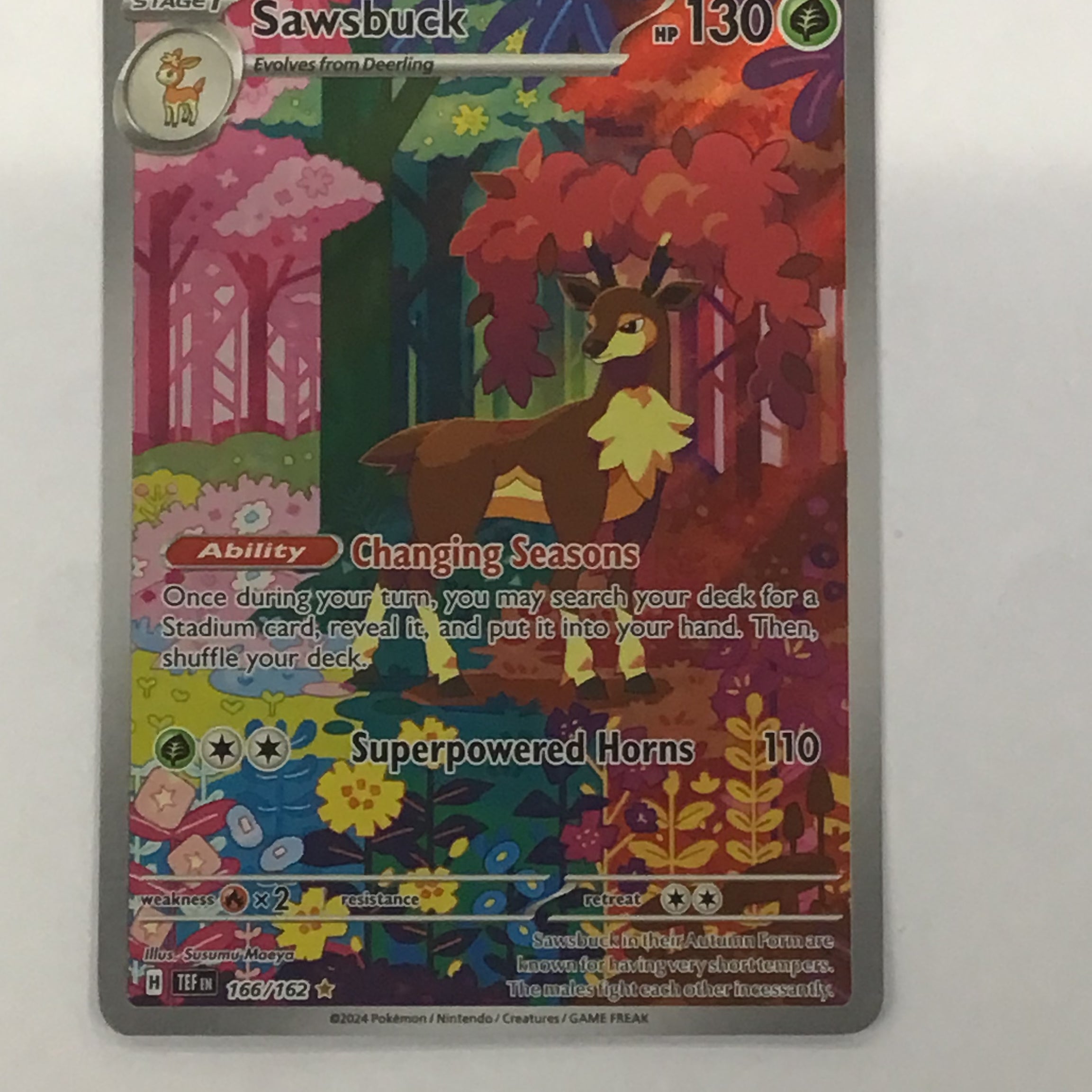 Pokémon TCG - Temporal Forces Sawsbuck 166/162 NM