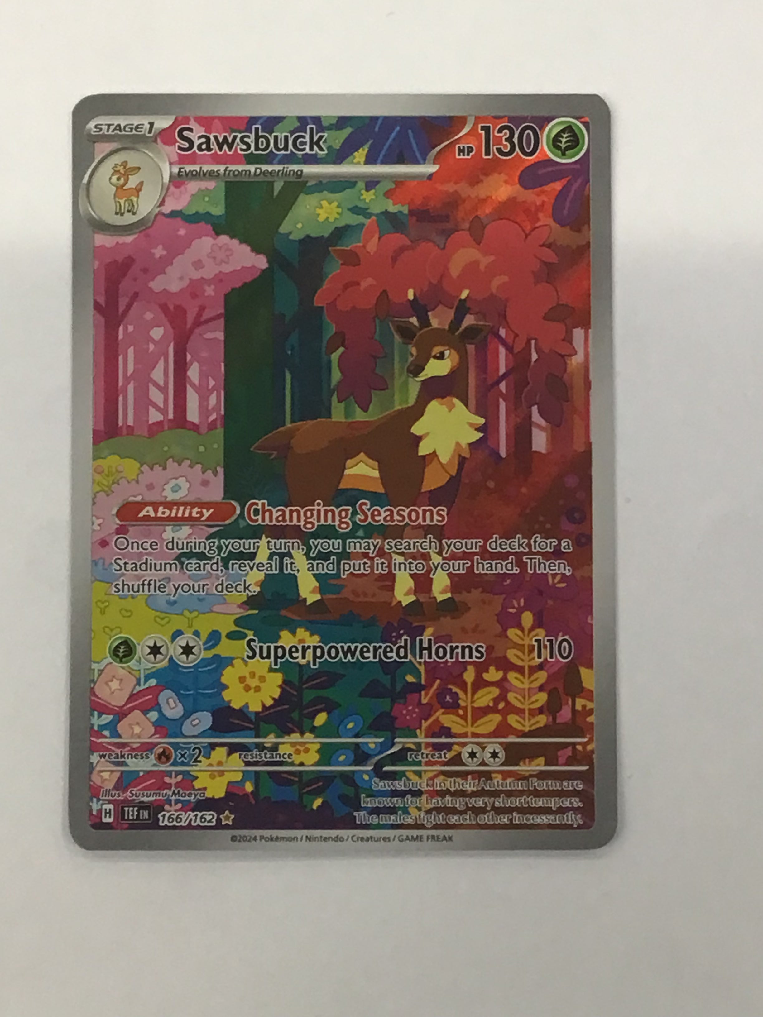 Pokémon TCG - Temporal Forces Sawsbuck 166/162 NM
