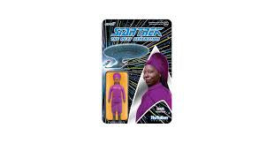 Super7 ReAction Star Trek The Next Generation Guinan Action Figure