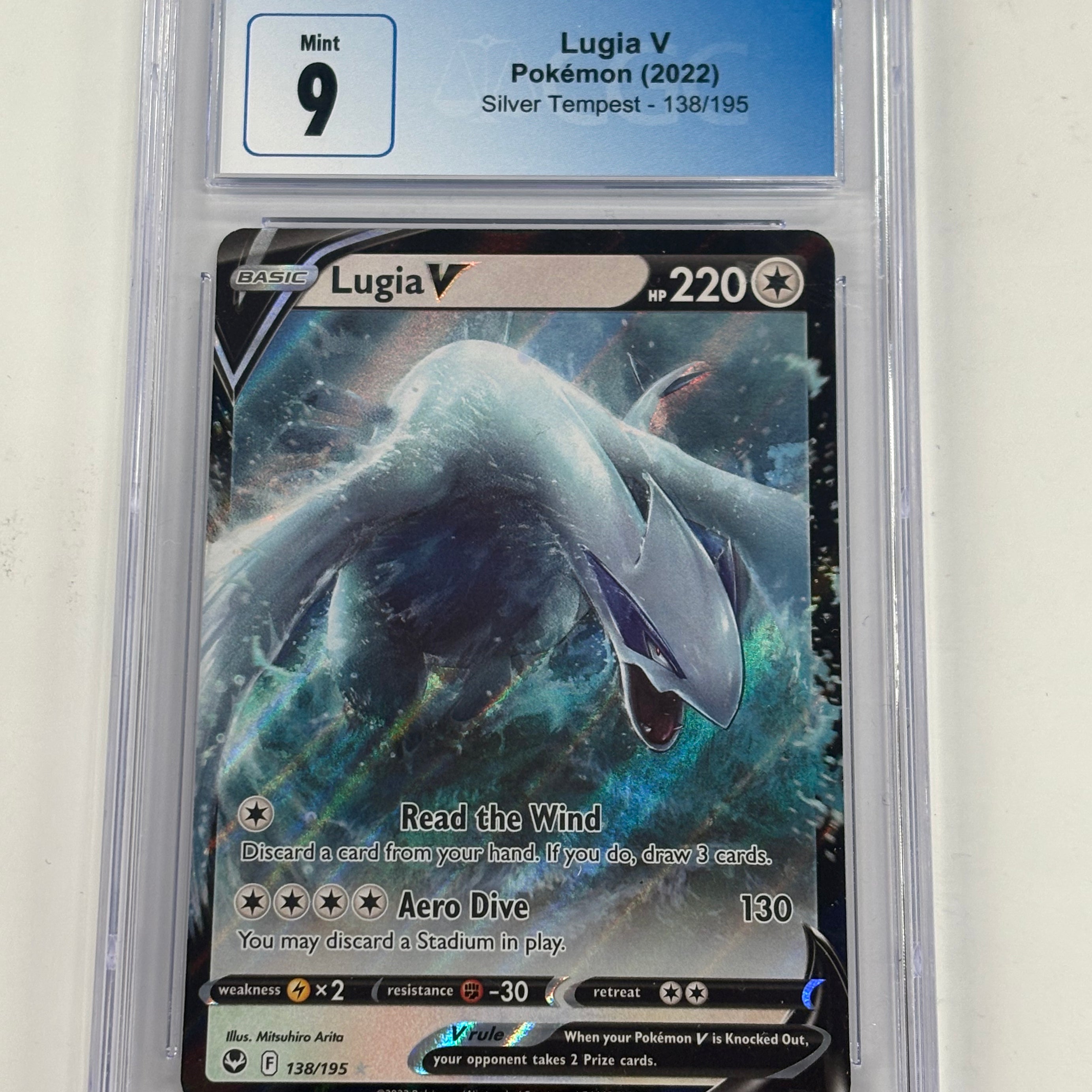 Pokémon TCG - CGC Mint 9 Silver Tempest Lugia V 138/195 Holo