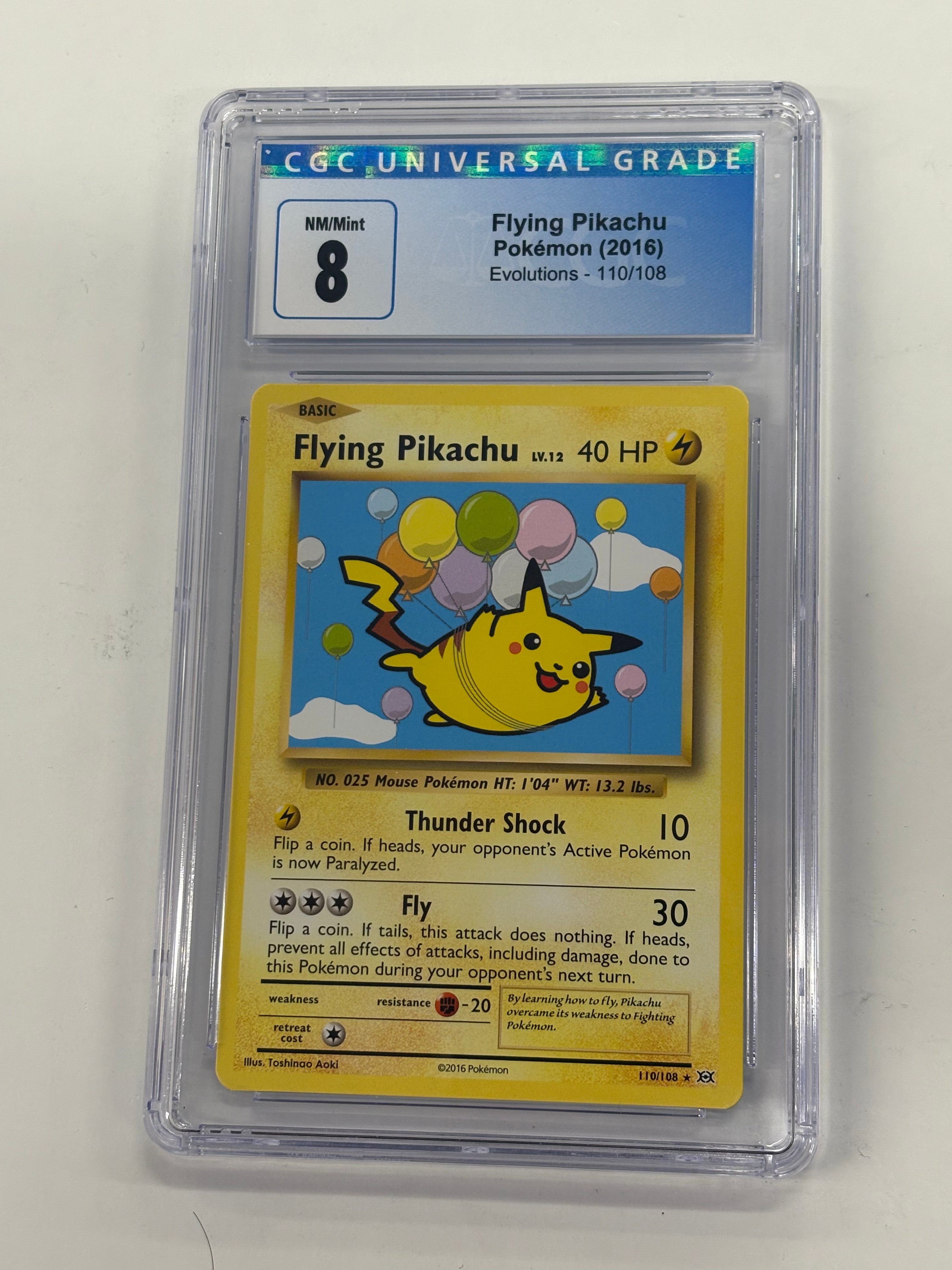 Pokémon TCG - CGC NM/Mint 8 Evolutions Flying Pikachu 110/108