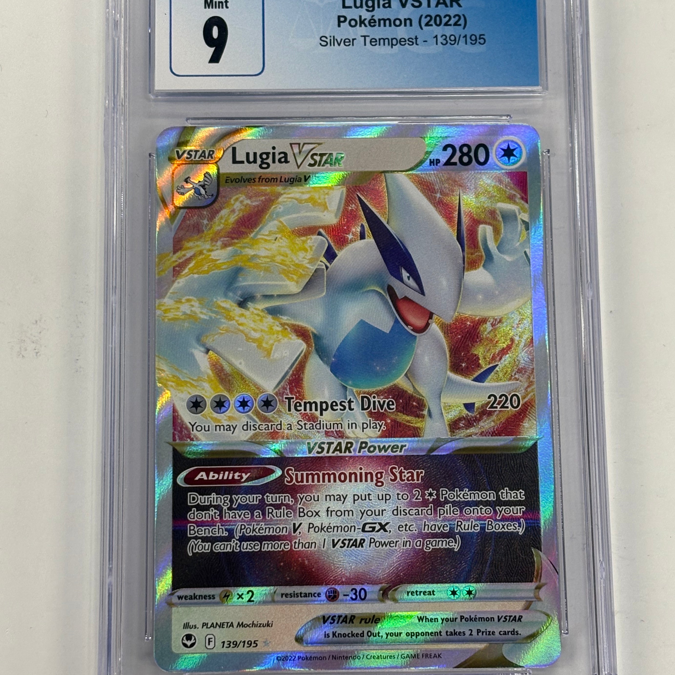 Pokémon TCG - CGC Mint 9 Silver Tempest Lugia VSTAR 139/195