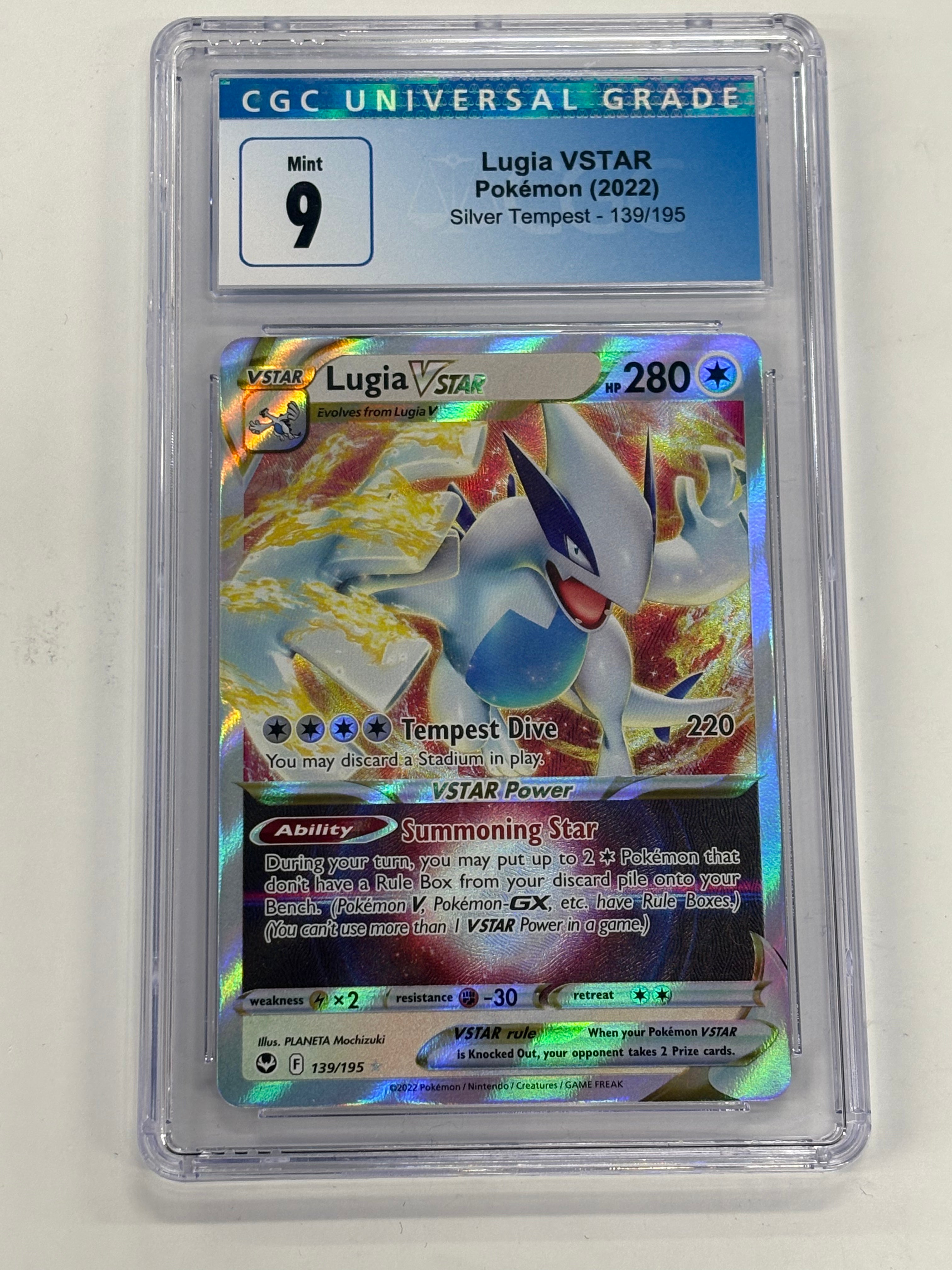 Pokémon TCG - CGC Mint 9 Silver Tempest Lugia VSTAR 139/195