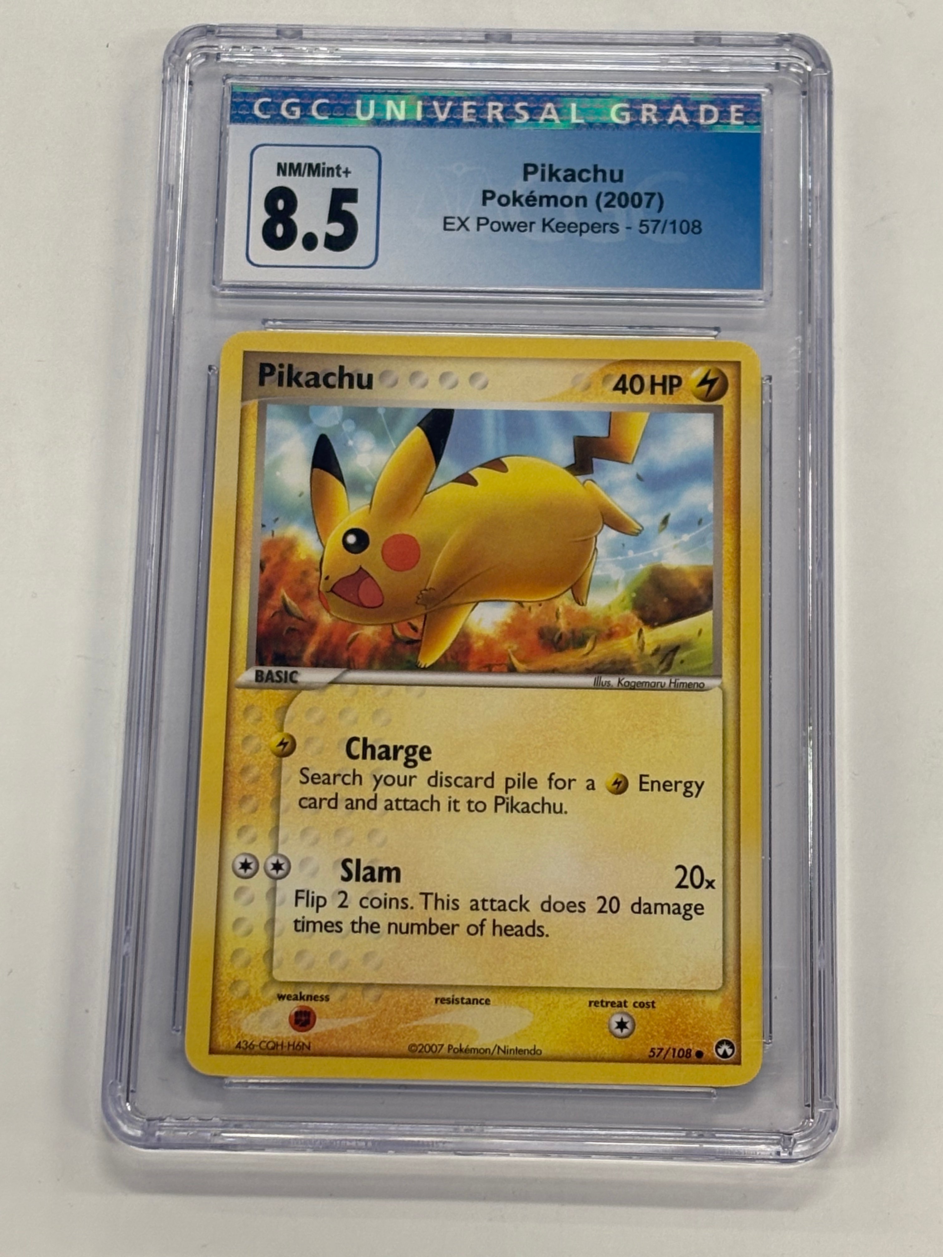 Pokémon TCG - CGC NM/Mint+ 8.5 EX Power Keepers Pikachu 57/108