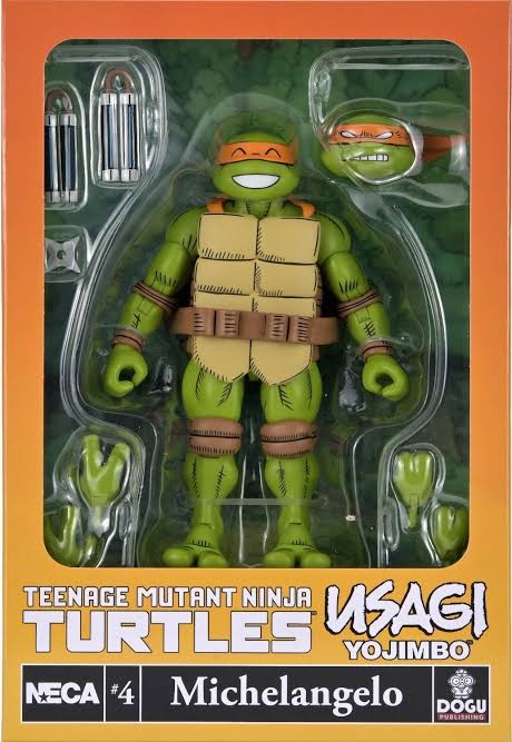 NECA Teenage Mutant Ninja Turtles Usagi Yojimbo Michelangelo #4 Action Figure