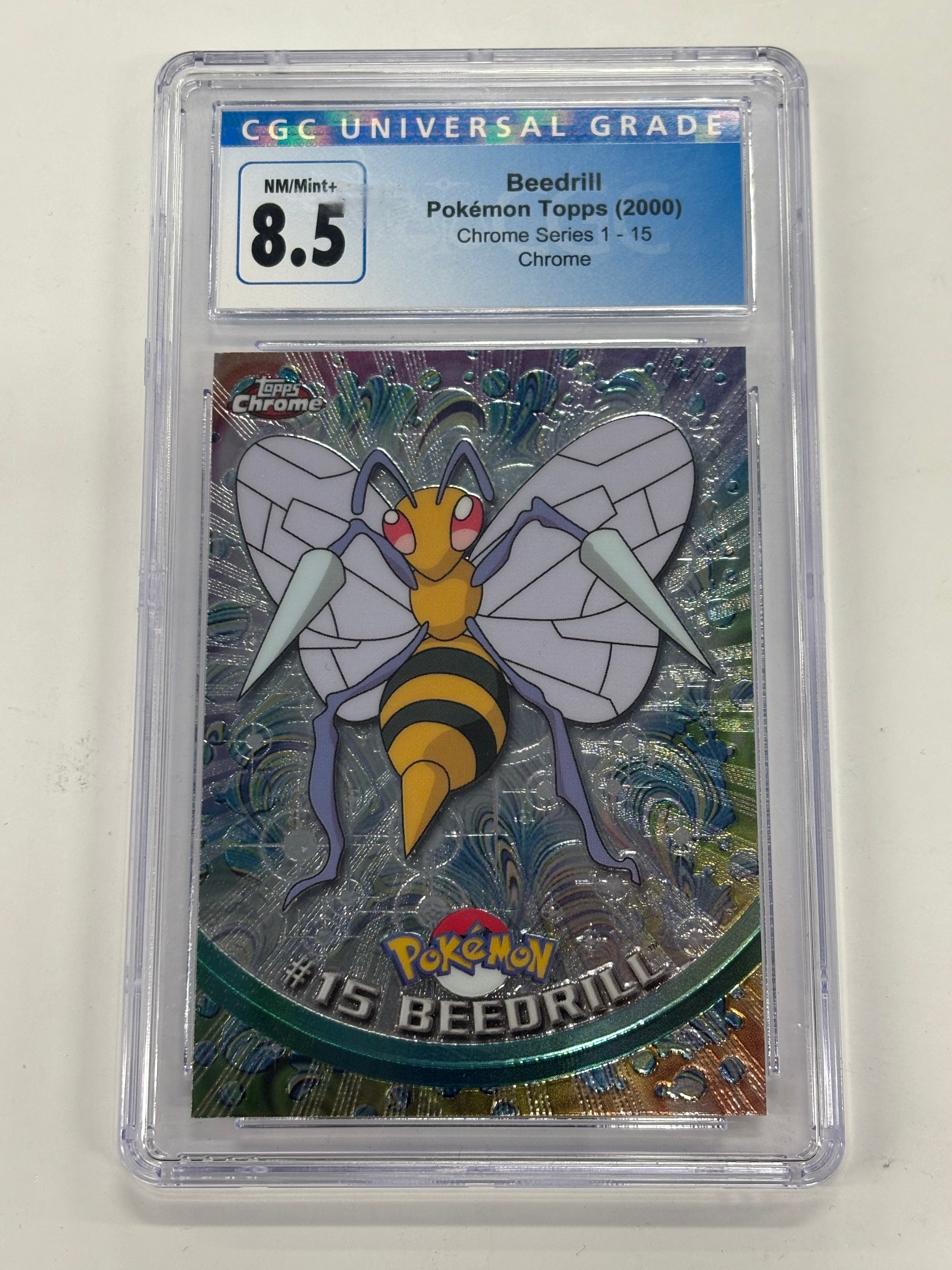 Pokémon TCG - CGC NM/Mint+ Chrome Series 1 Beedrill #15 Chrome