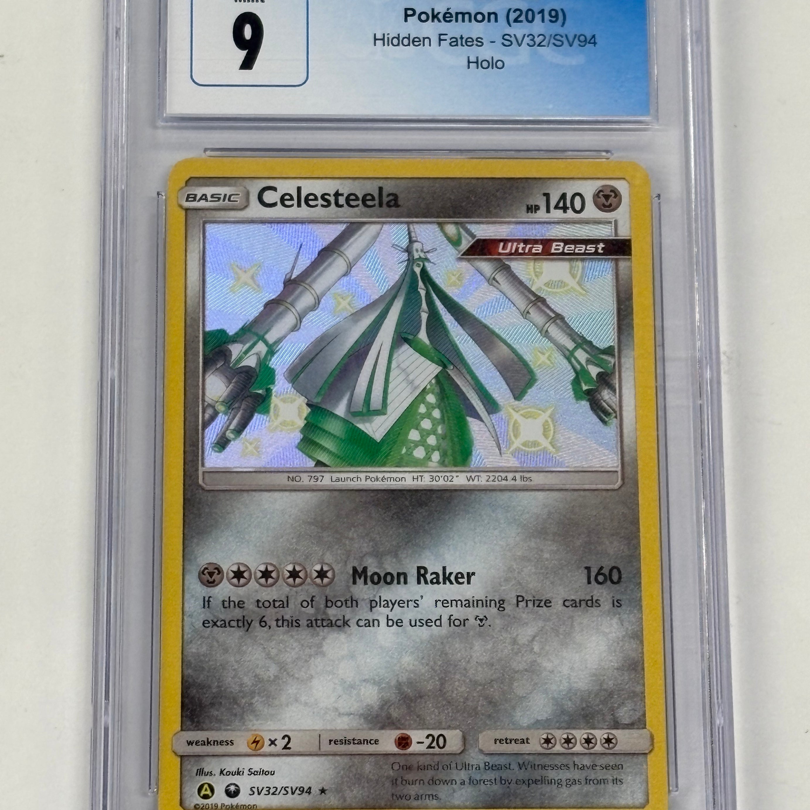 Pokémon TCG - CGC Mint 9 Hidden Fates Celesteela SV32/SV94 Holo