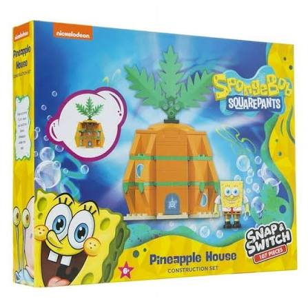 Snap & Switch Nickelodeon SpongeBob Squarepants Pineapple House Build Set 97 Pieces