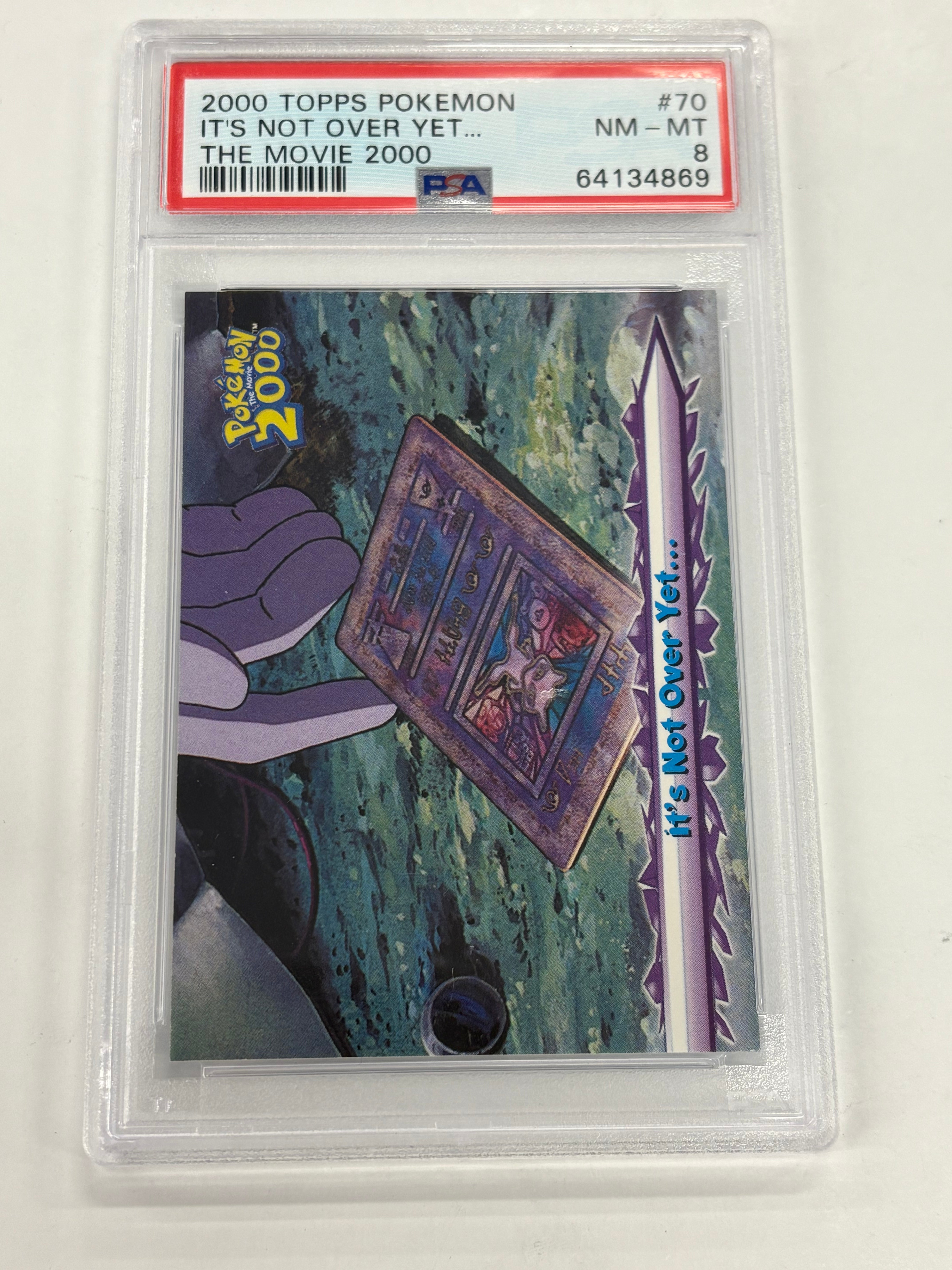 Pokémon TCG - PSA NM-MT 8 Topps Pokemon The Movie 2000 It’s Not Over Yet #70