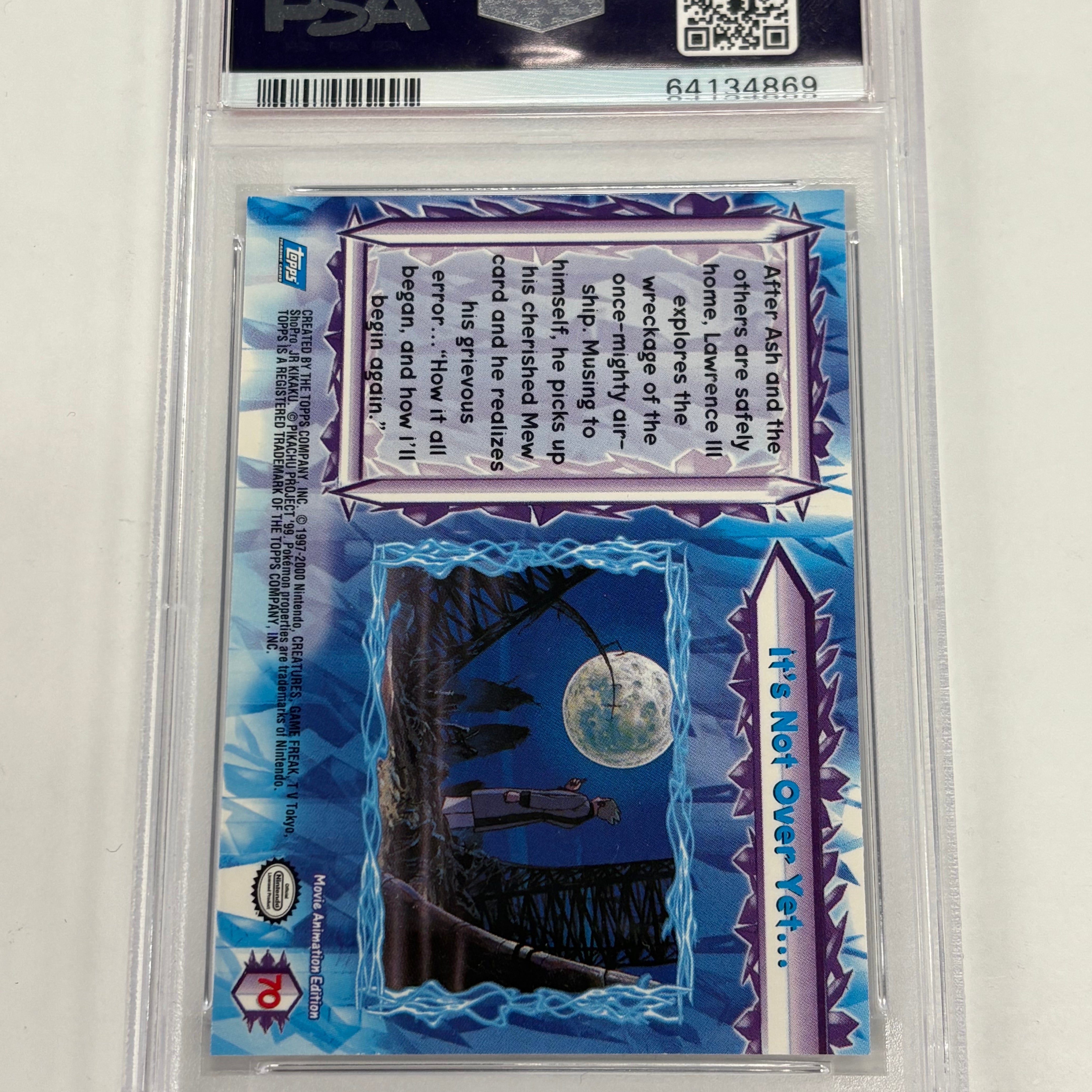 Pokémon TCG - PSA NM-MT 8 Topps Pokemon The Movie 2000 It’s Not Over Yet #70
