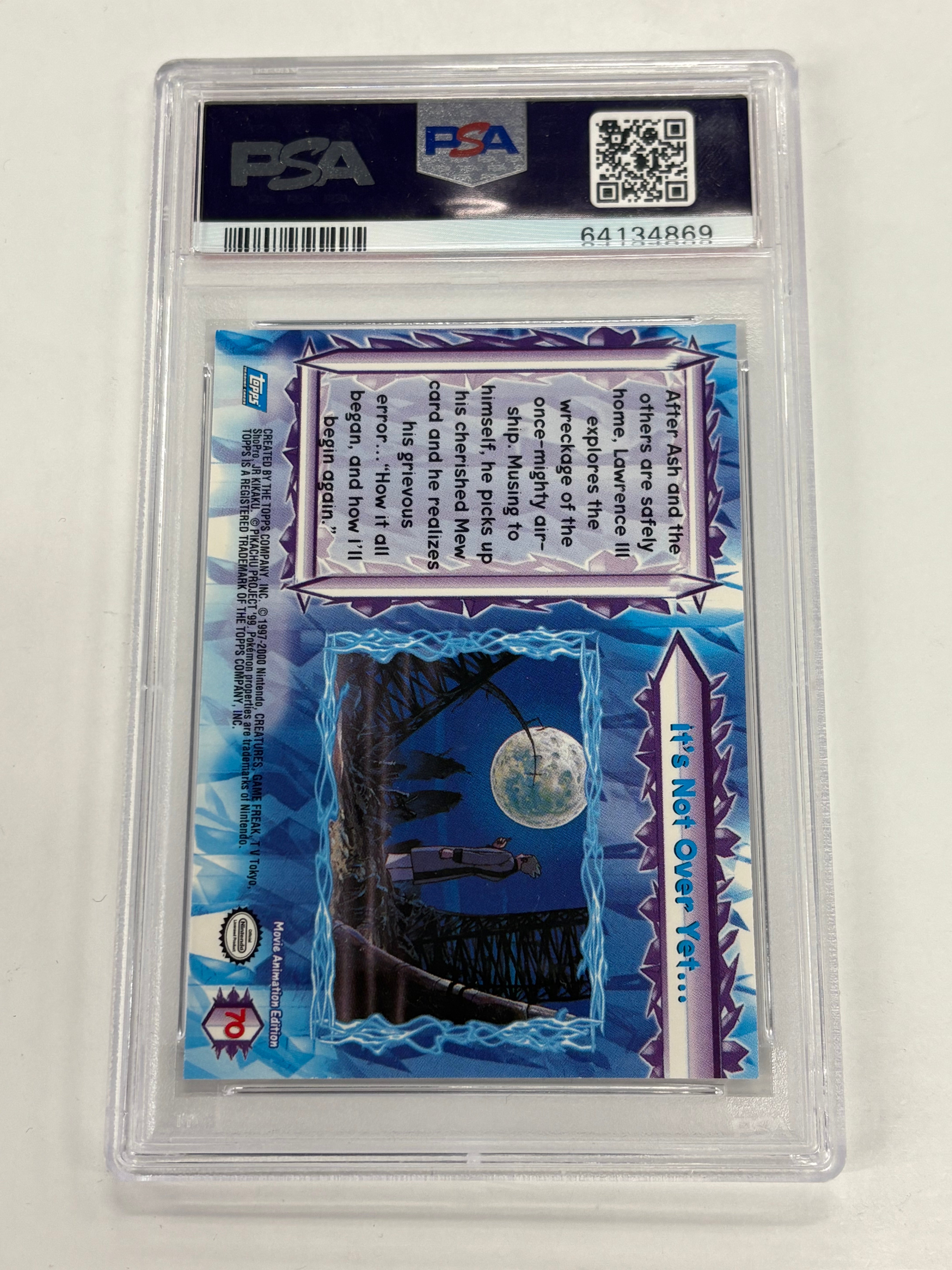 Pokémon TCG - PSA NM-MT 8 Topps Pokemon The Movie 2000 It’s Not Over Yet #70