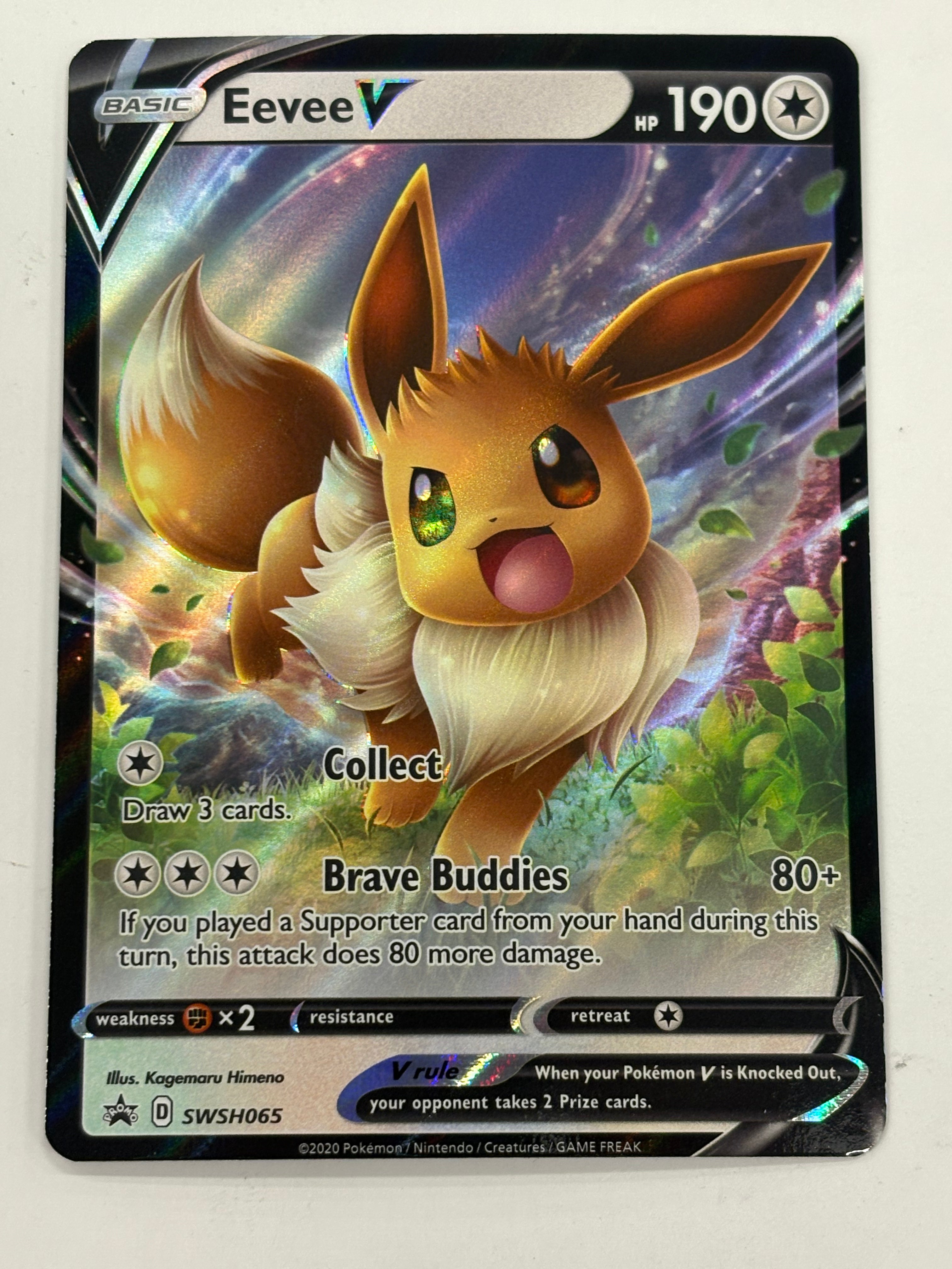 Pokémon TCG - Sword & Shield Promo Cards Eevee V SWSH065 NM