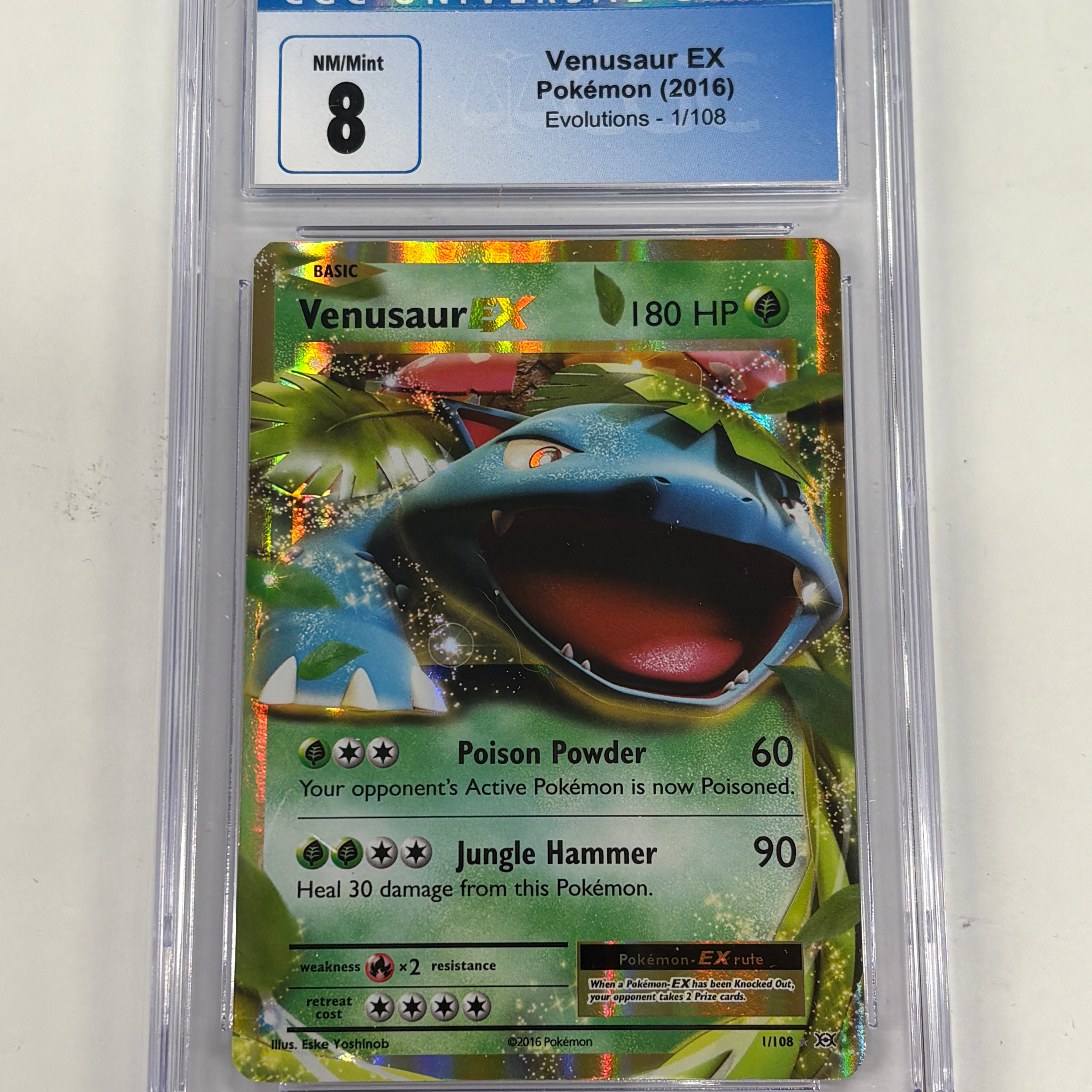 Pokémon TCG - CGC NM/Mint 8 Evolutions Venusaur EX 1/108