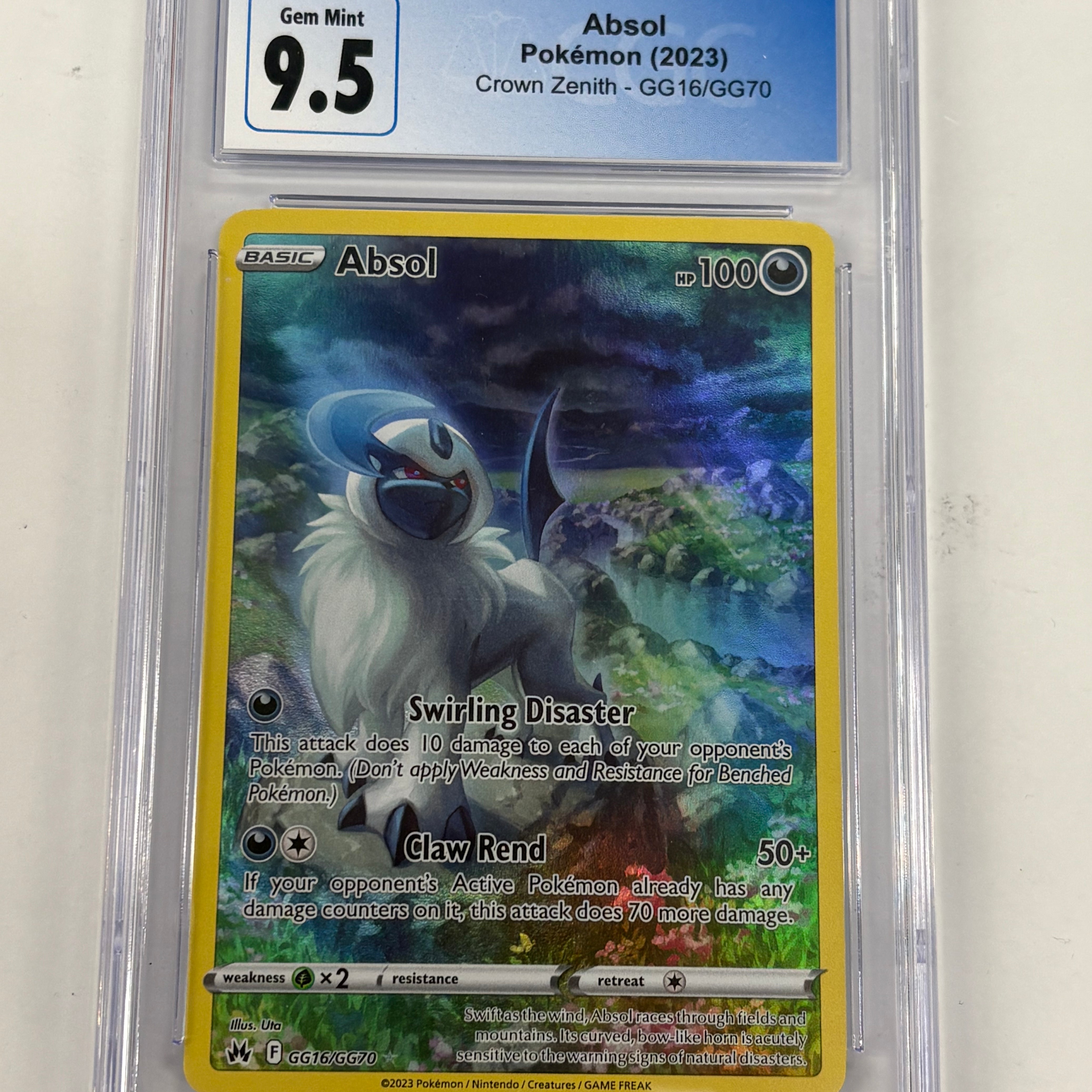 Pokémon TCG - CGC Gem Mint 9.5 Crown Zenith Absol GG