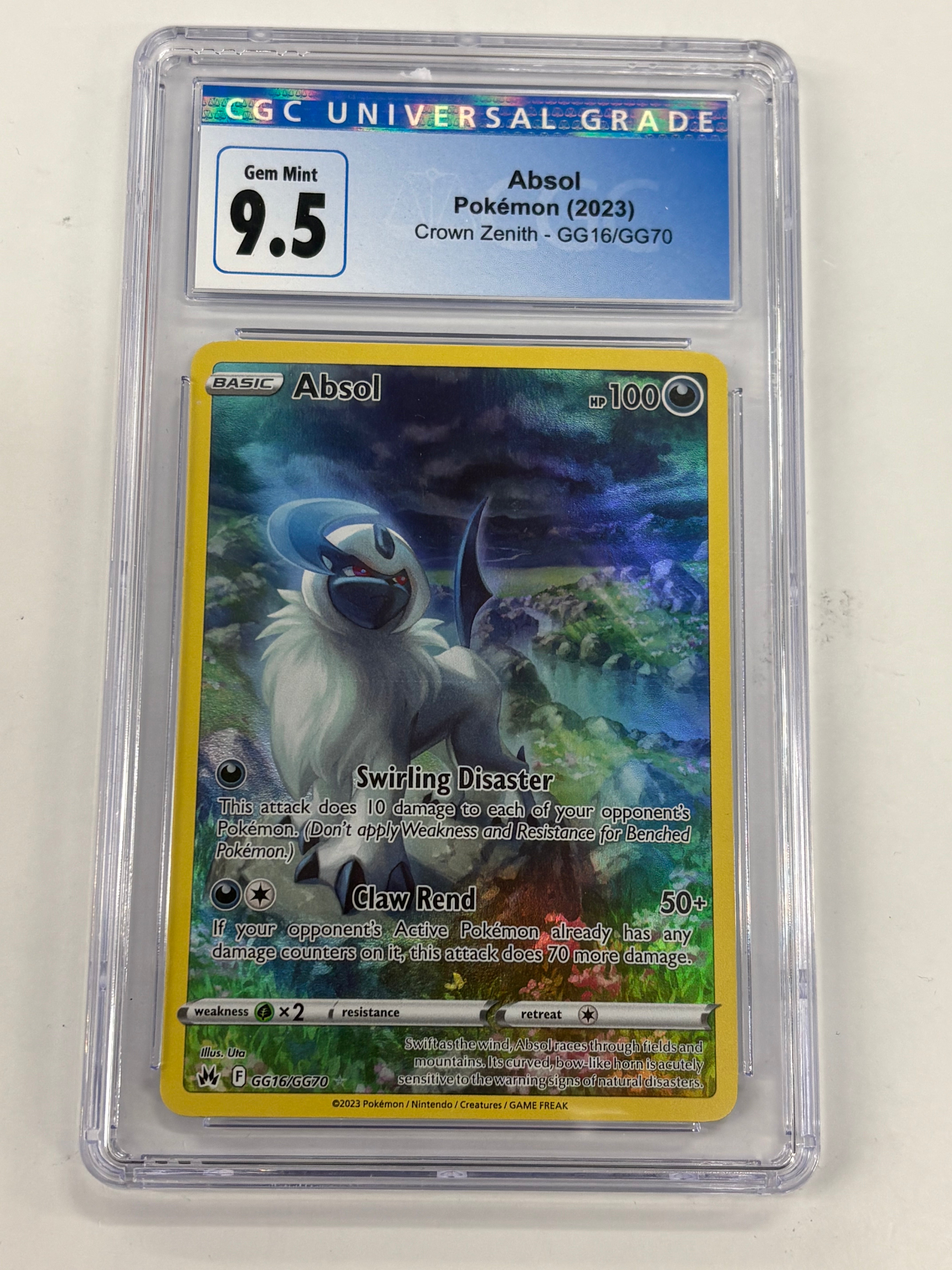 Pokémon TCG - CGC Gem Mint 9.5 Crown Zenith Absol GG
