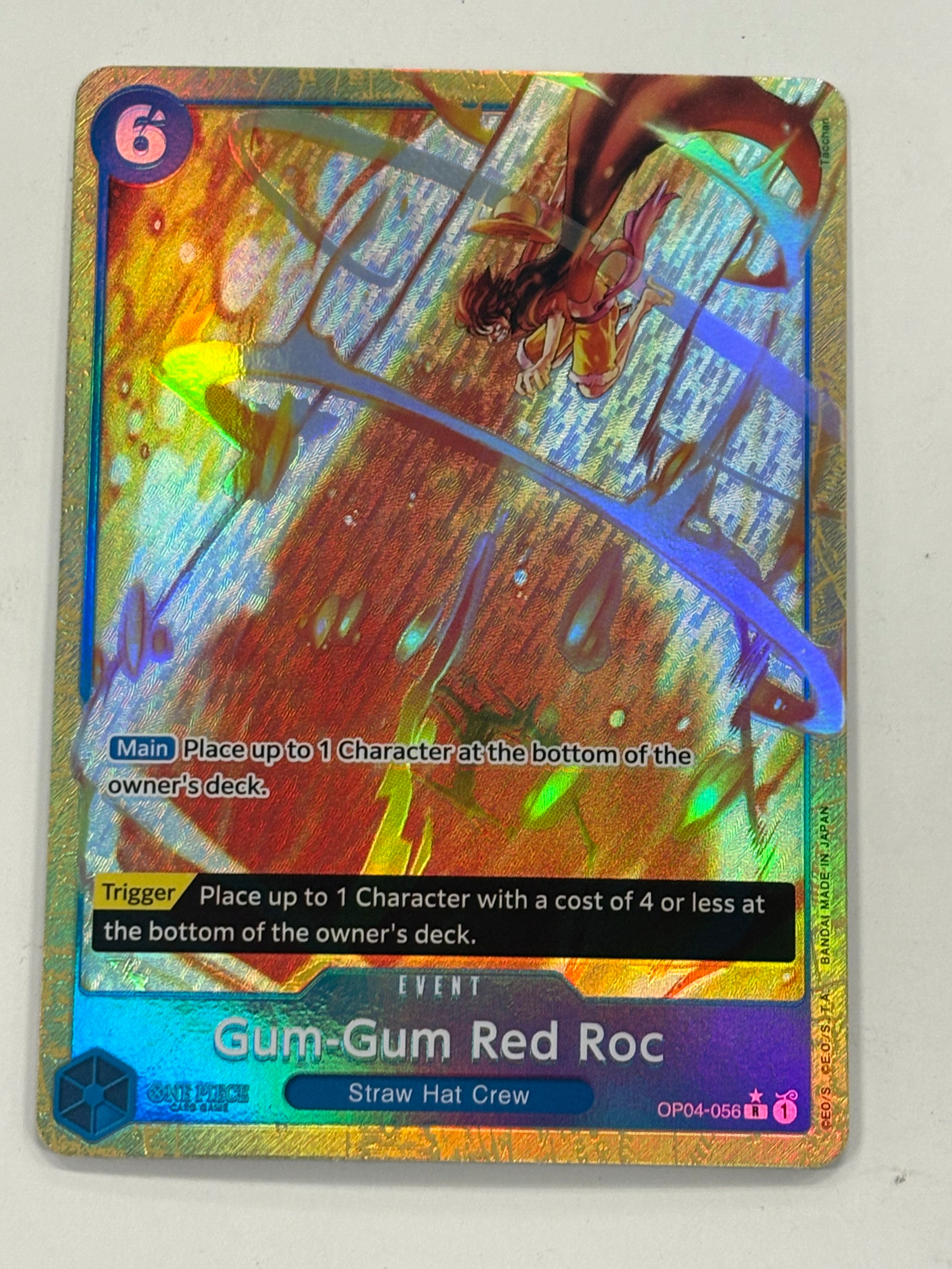 One Piece TCG - The Best Gum-Gum Red Roc OP04-056 NM