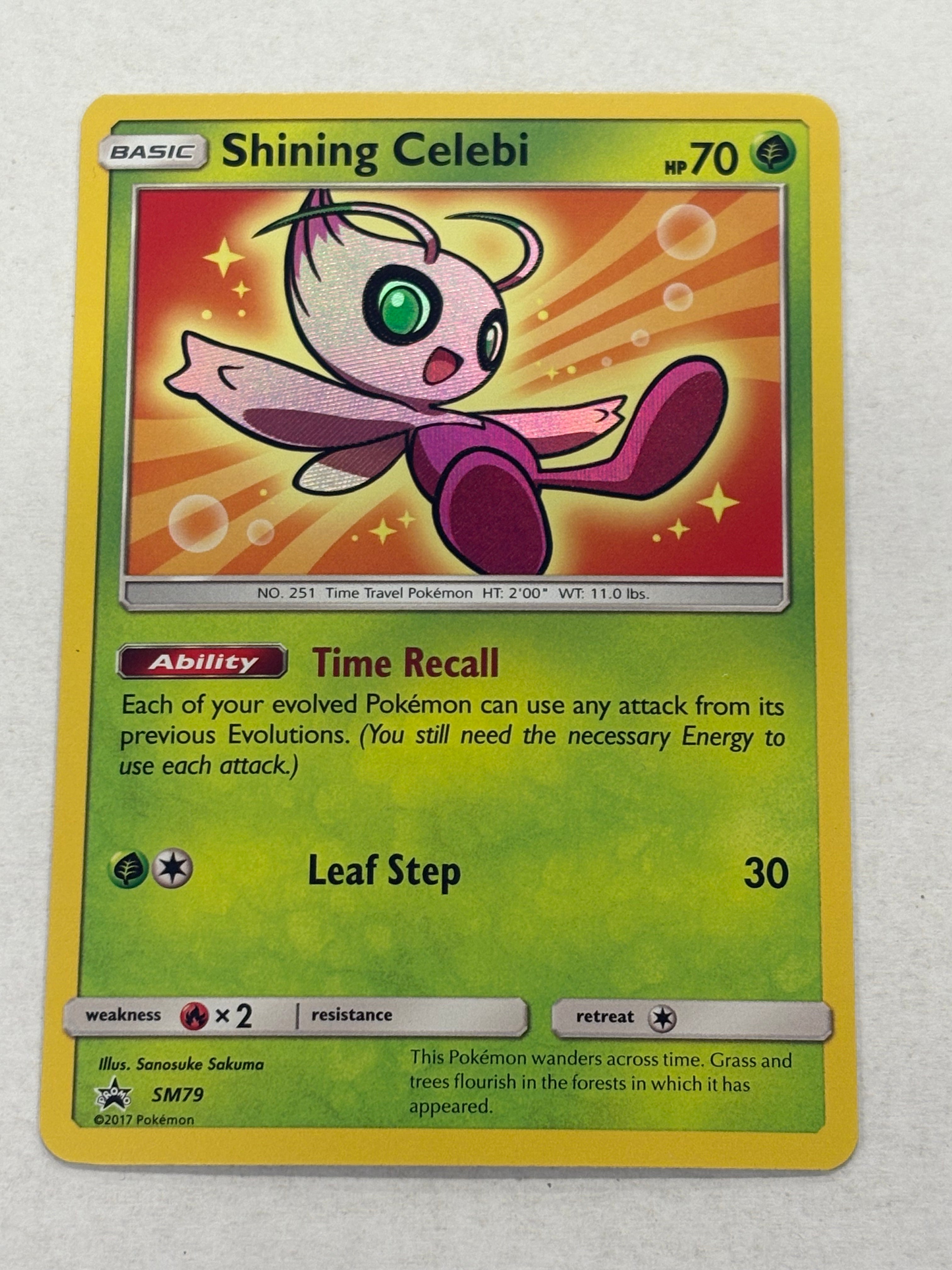 Pokémon TCG - Sun & Moon Promo Shining Celebi SM79 NM