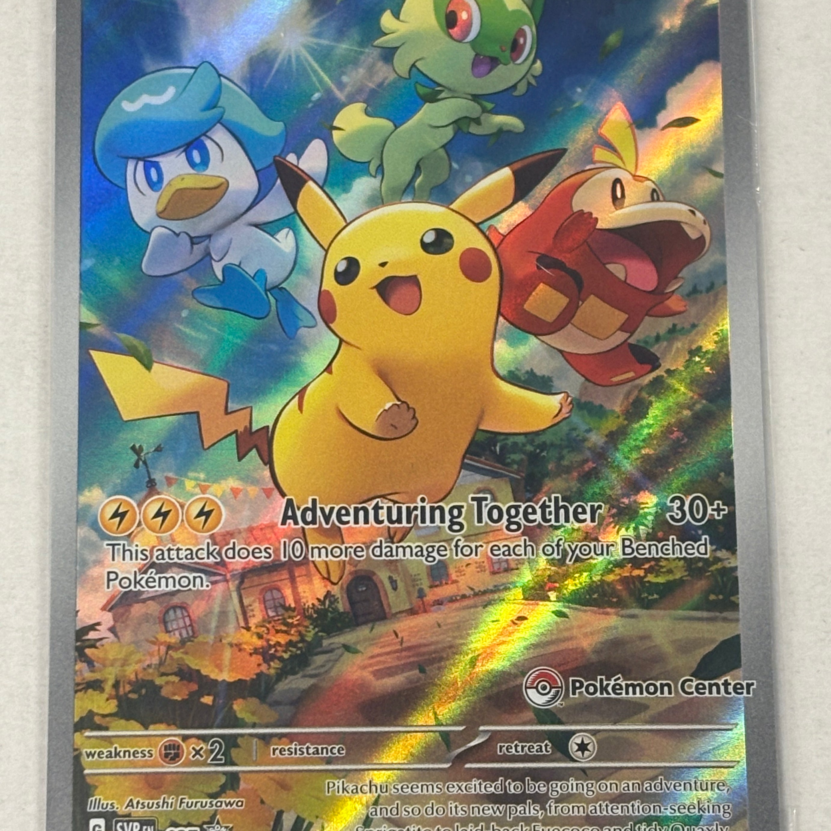 Pokémon TCG - Scarlet & Violet Promo Pikachu (Pokemon Center Stamped) 027 NM