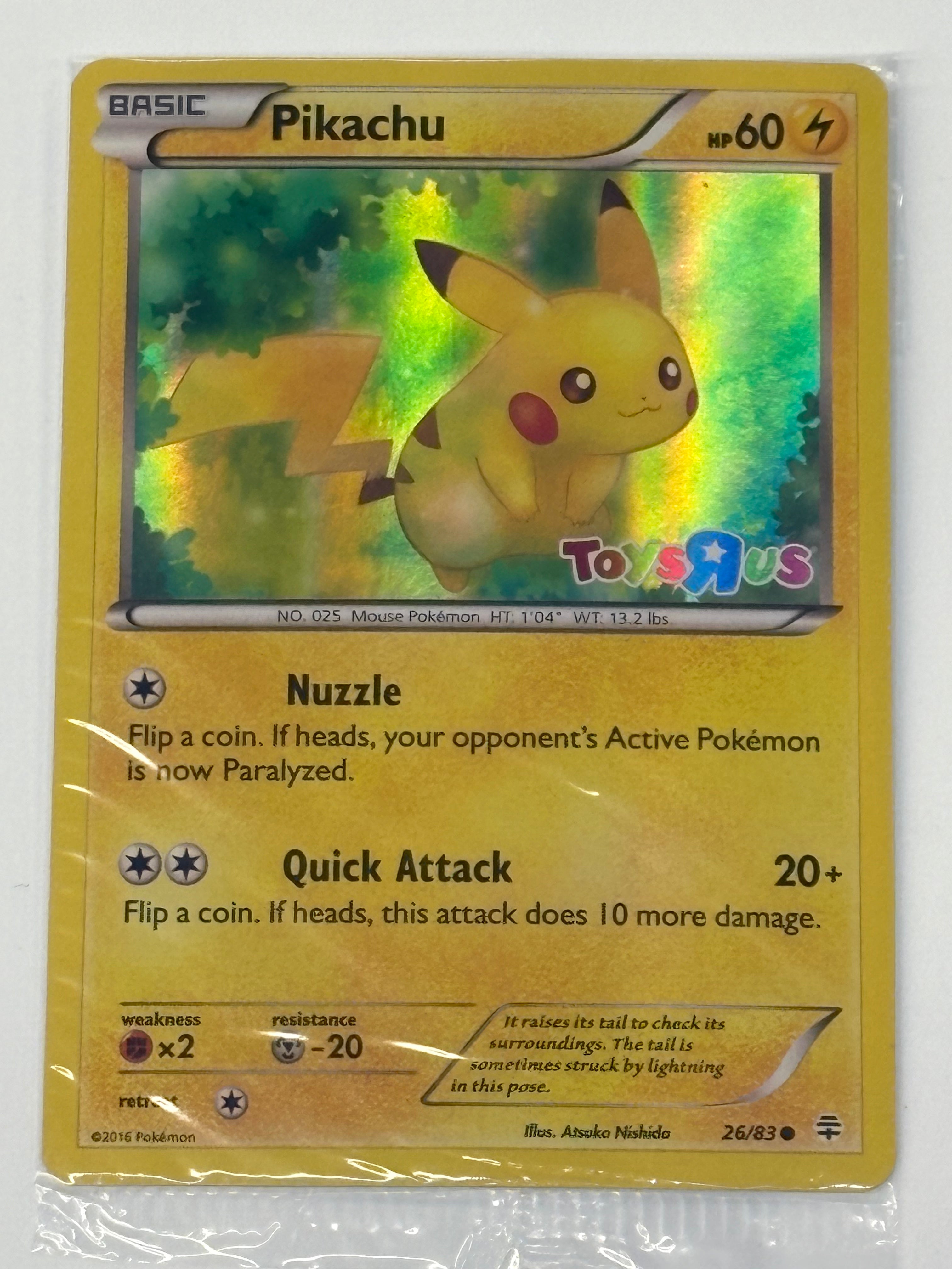 Pokémon TCG - Toys R Us Promo Pikachu Sealed 26/83 NM