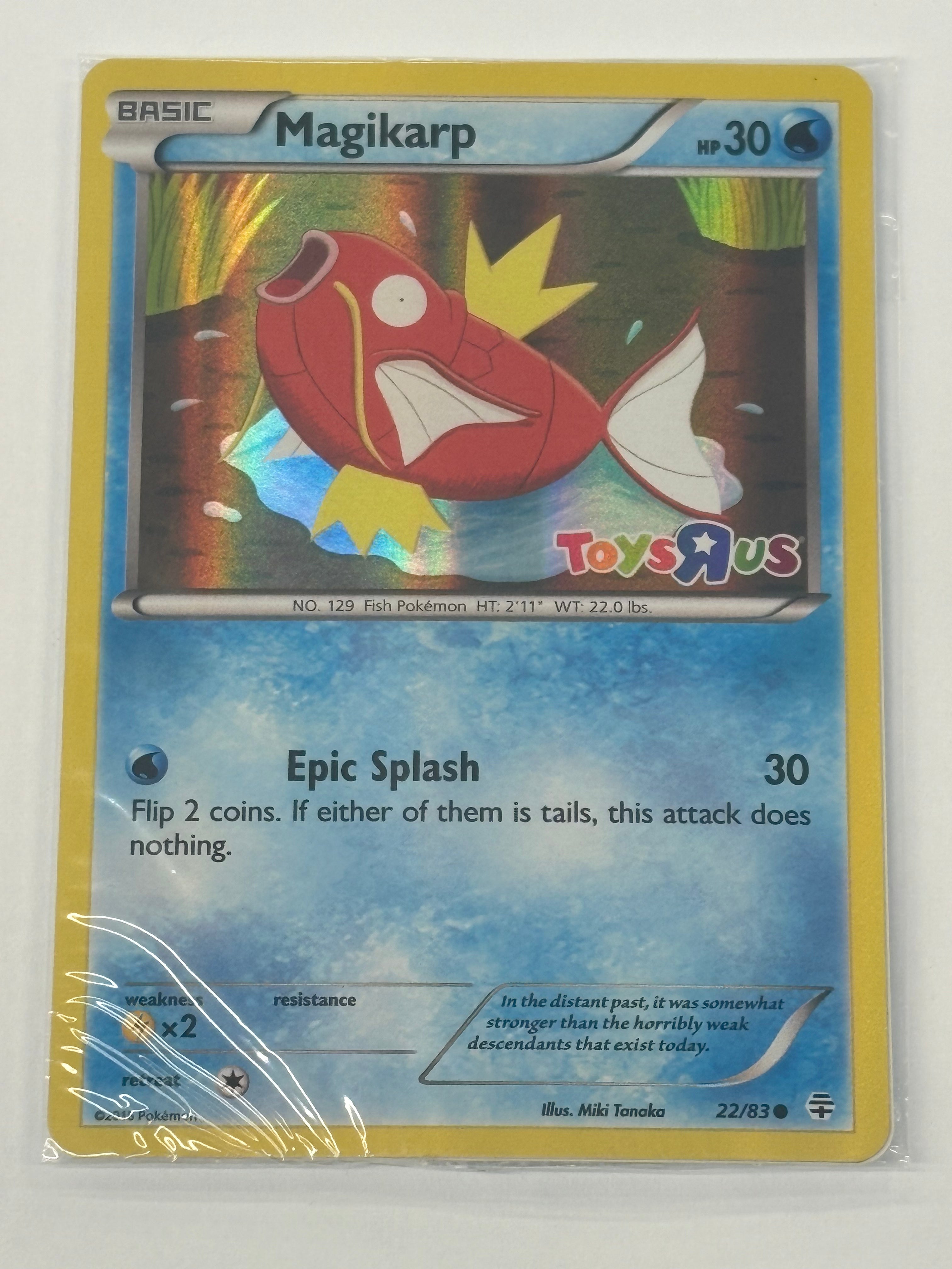 Pokémon TCG - Toys R Us Promo Magikarp Sealed 22/83 NM