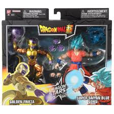 Bandai Dragon Stars Series Battle Pack Dragon Ball Super Golden Frieza vs Super Saiyan Blue Goku 2-Pack Action Figure