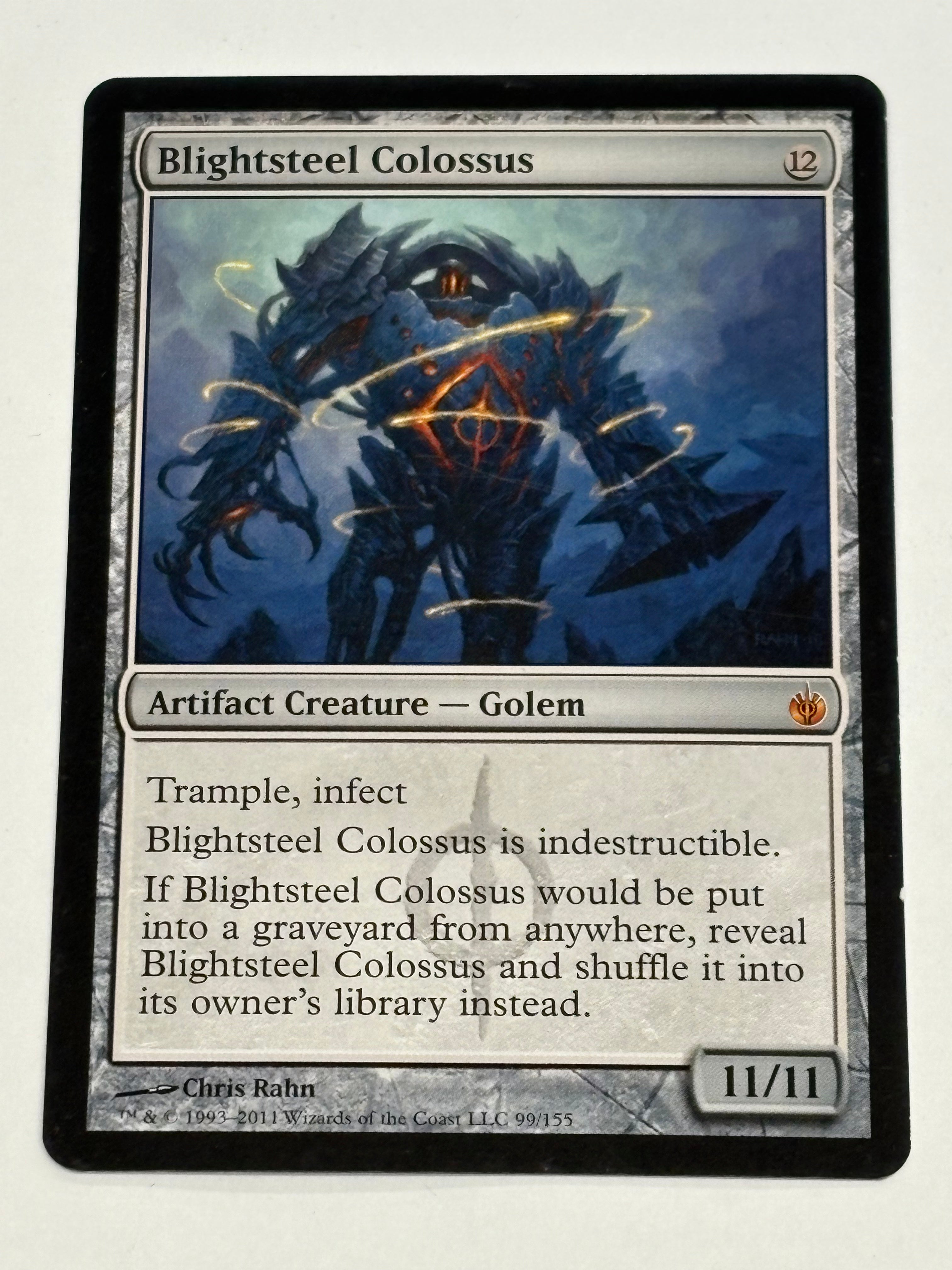 Magic The Gathering TCG - Mirrodin Besieged Blightsteel Colossus 99/155 NM