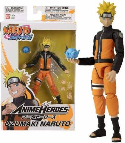 Bandai Anime Heroes Naruto Shippuden Uzumaki Naruto Action Figure