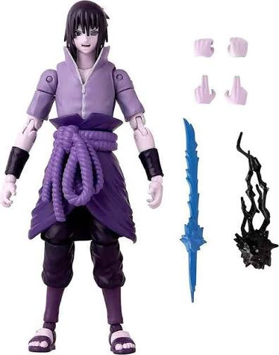 Bandai Anime Heroes Naruto Shippuden Sasuke Uchiha Rinnegan/Mangekyo Sharingan Action Figure